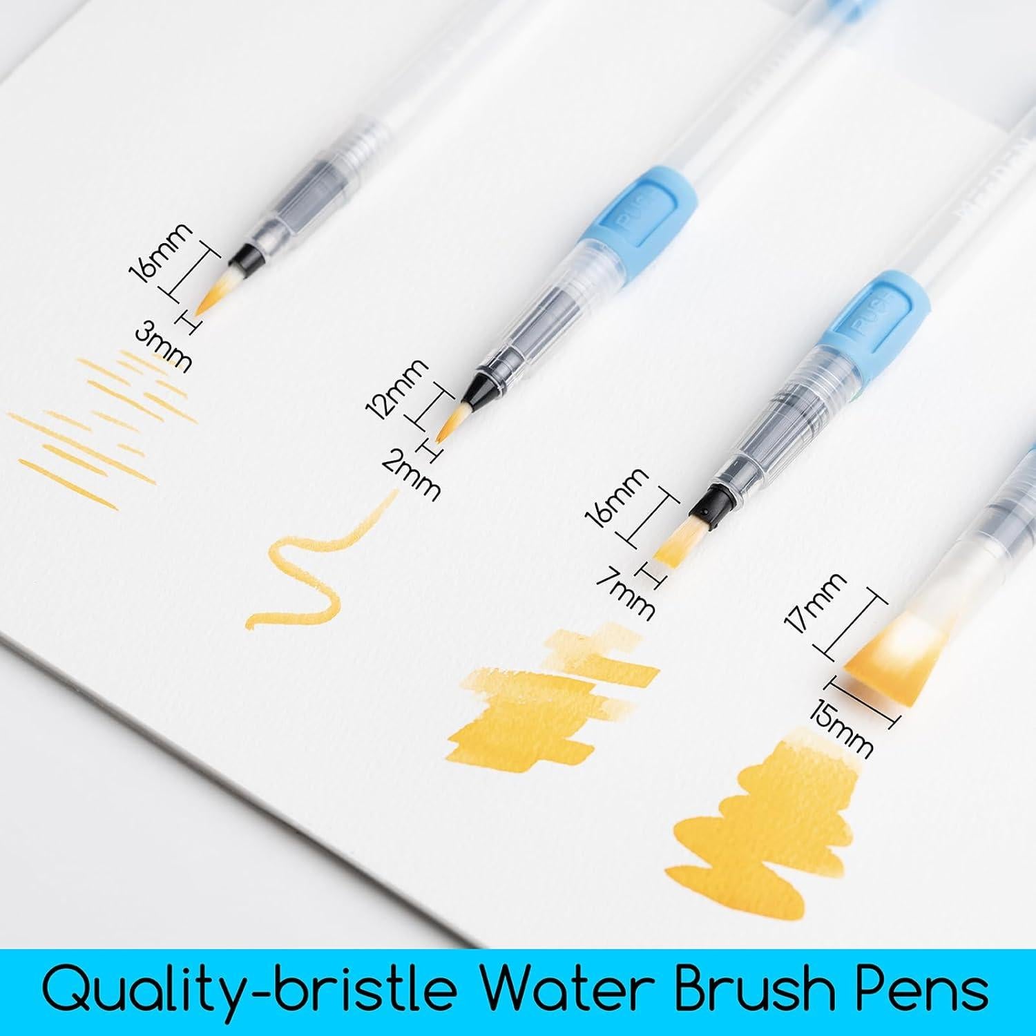 Juego de Pintura Acuarela Portátil MEEDEN 42 Colores con Pinceles