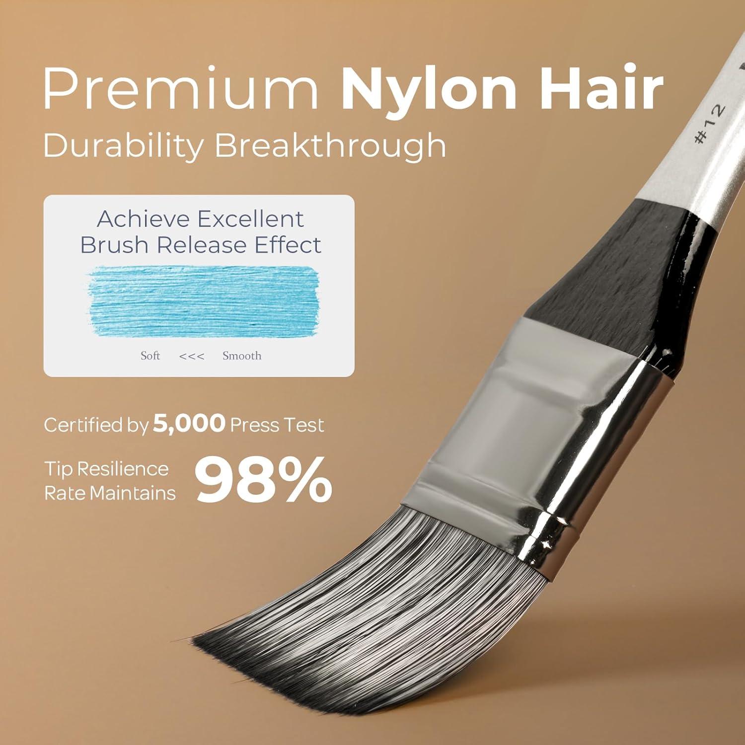 Conjunto de Pinceles de Pintura Nicpro 36 Piezas con Cuchillo