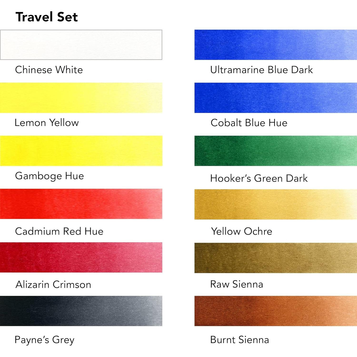 Set de Acuarelas Daler Rowney Aquafine 12 Colores 30ml