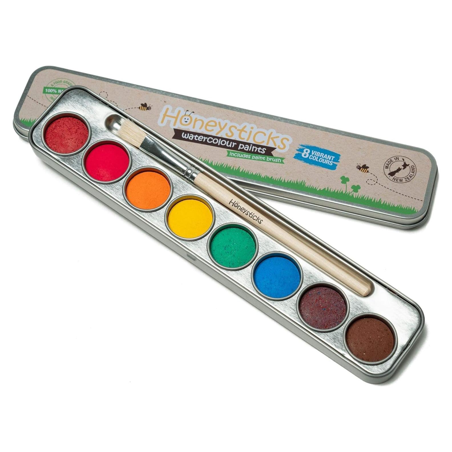 Juego de Pinturas Acuarelables No Tóxicas Honeysticks - 8 Colores