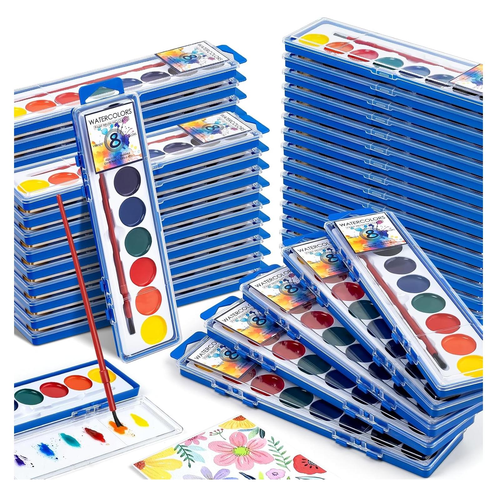 Set de Pintura Acuarela Duchong 72 Cuentas 8 Colores Lavables