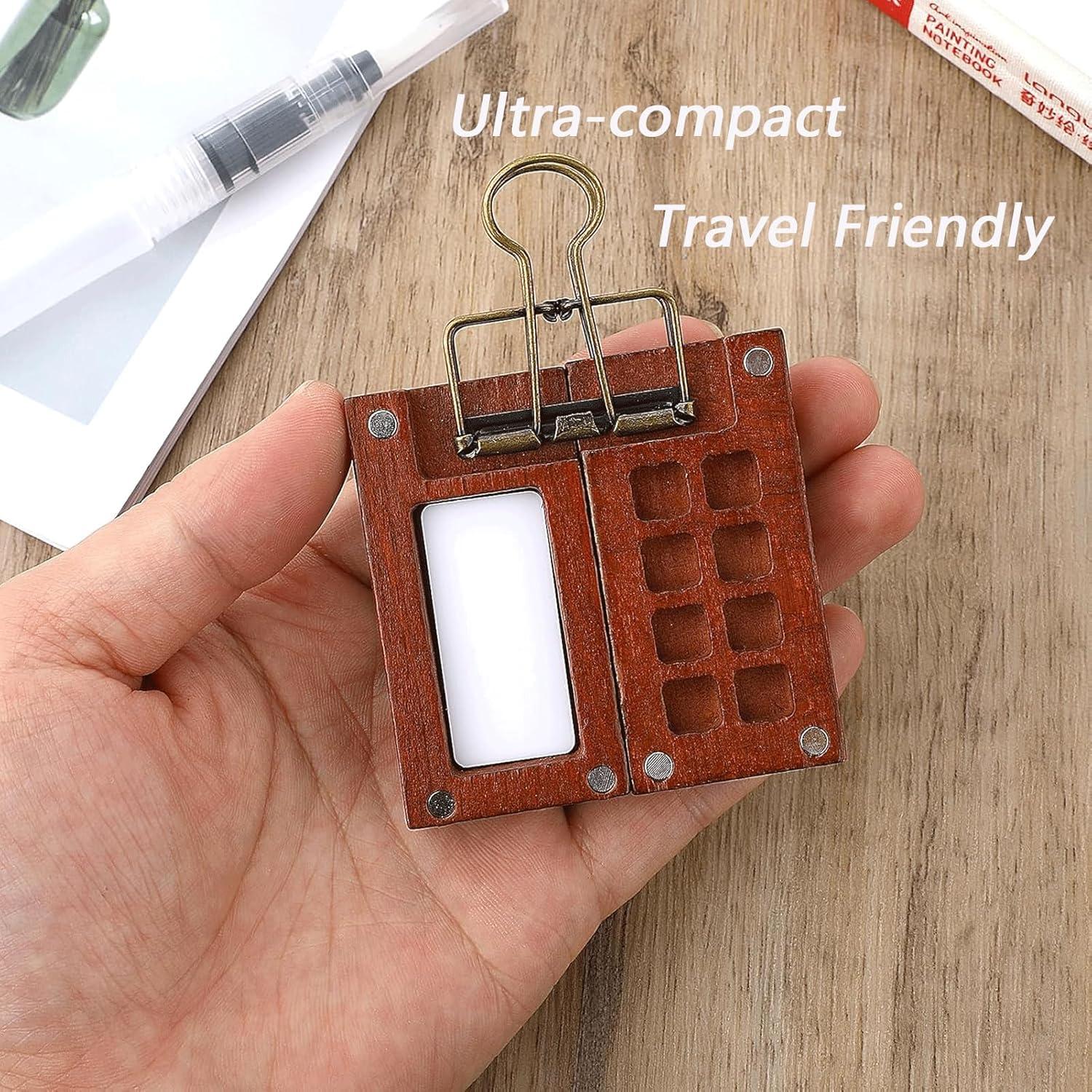 Juego de Acuarelas de Viaje Dingshengjie WC01 con Paleta