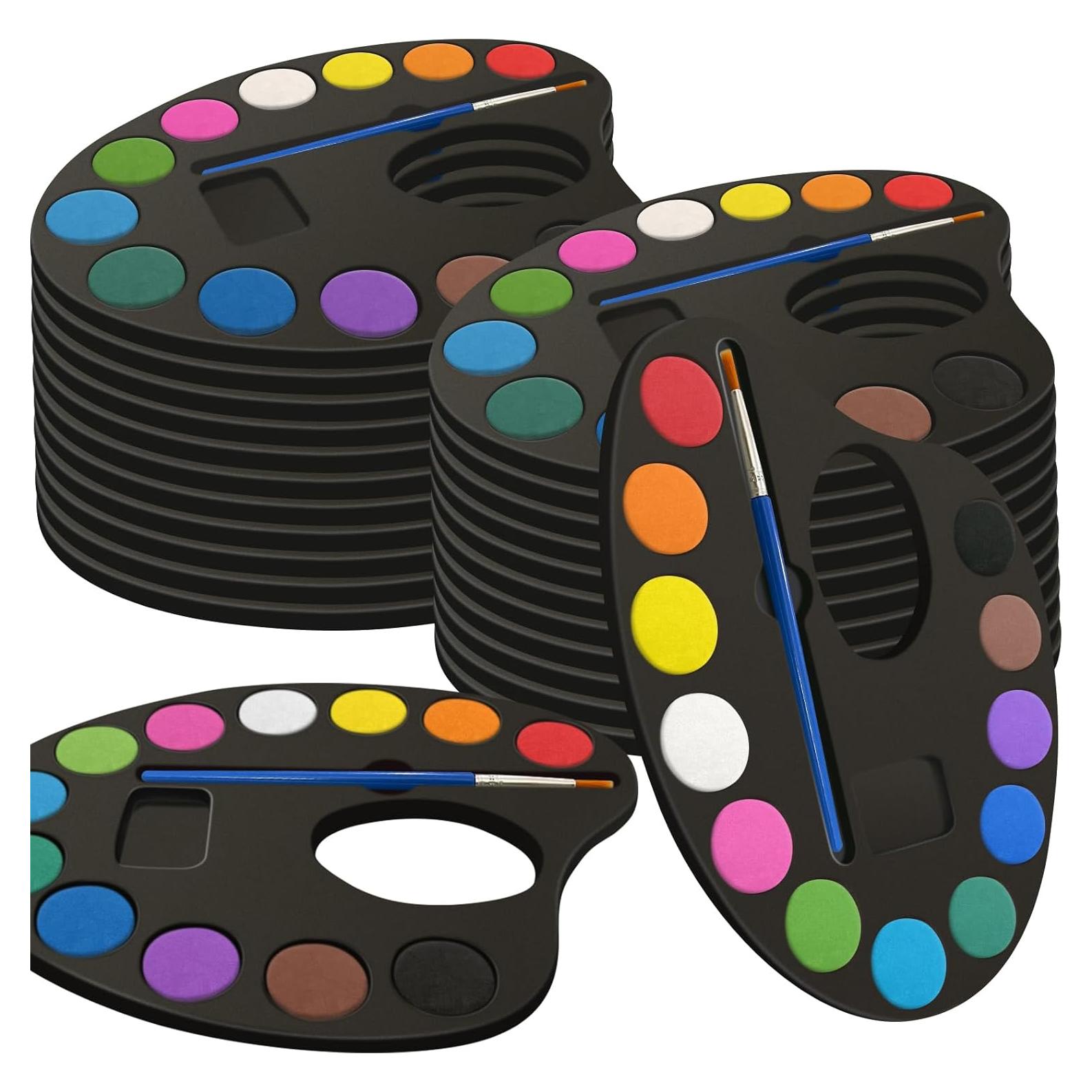 Juego de Pintura Acuarela OSIMIG 24 Paquetes 12 Colores Lavables