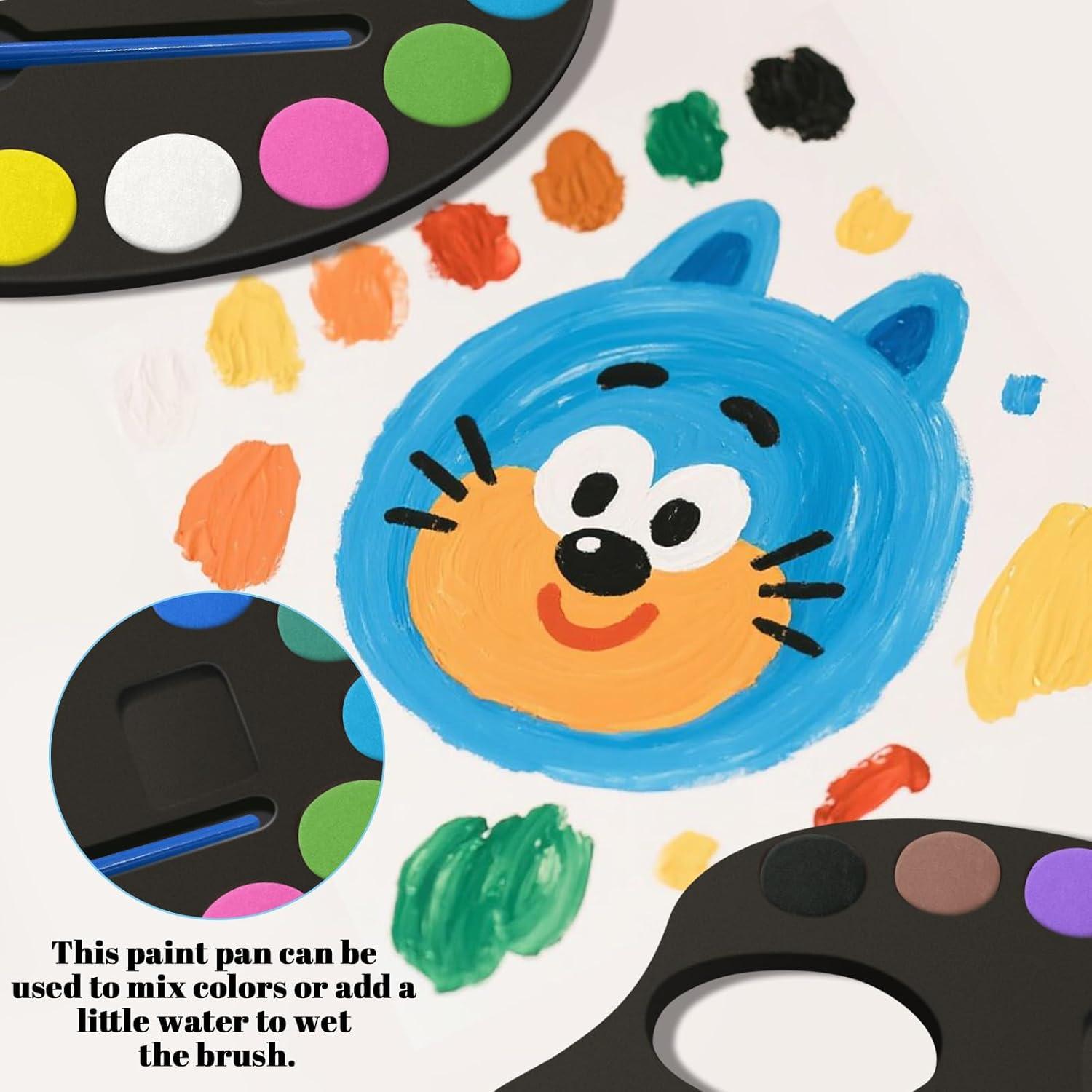 Juego de Pintura Acuarela OSIMIG 24 Paquetes 12 Colores Lavables