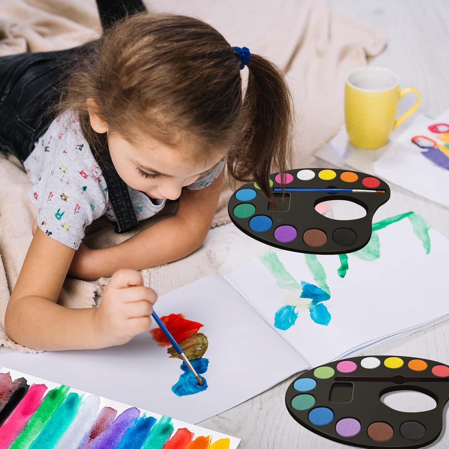 Juego de Pintura Acuarela OSIMIG 24 Paquetes 12 Colores Lavables