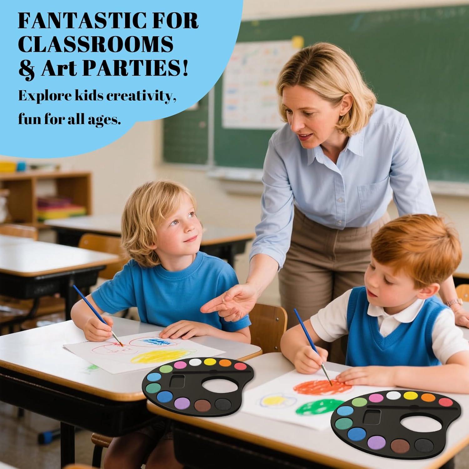 Juego de Pintura Acuarela OSIMIG 24 Paquetes 12 Colores Lavables