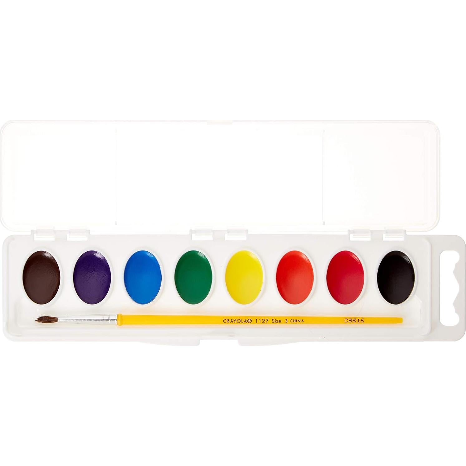 Pinturas Acuarelables Lavables Crayola 24 ml - 8 Colores