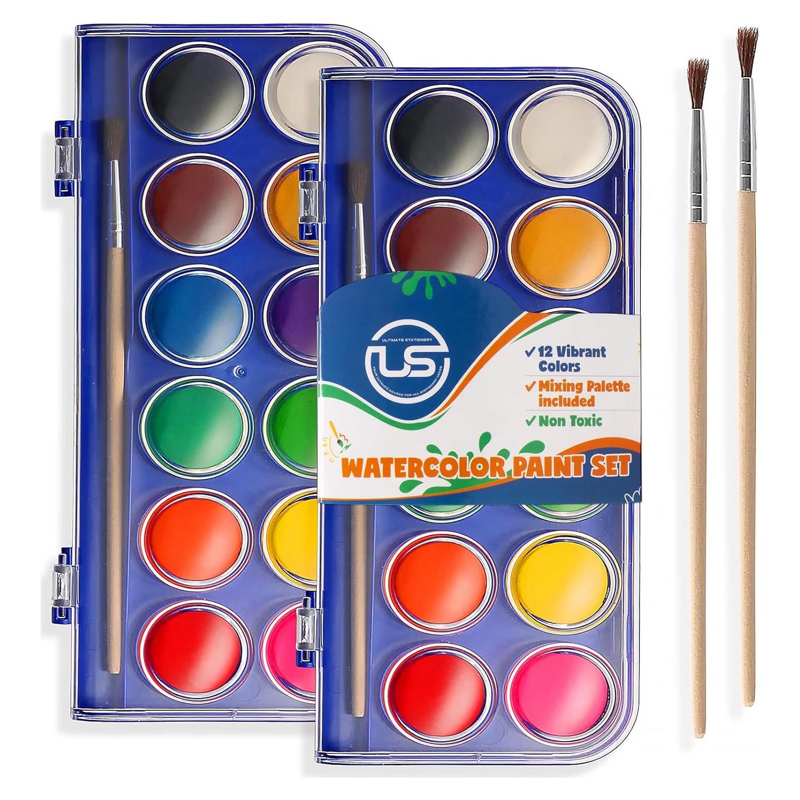 Juego de Pintura Acuarela Papelería Definitiva 24 Colores