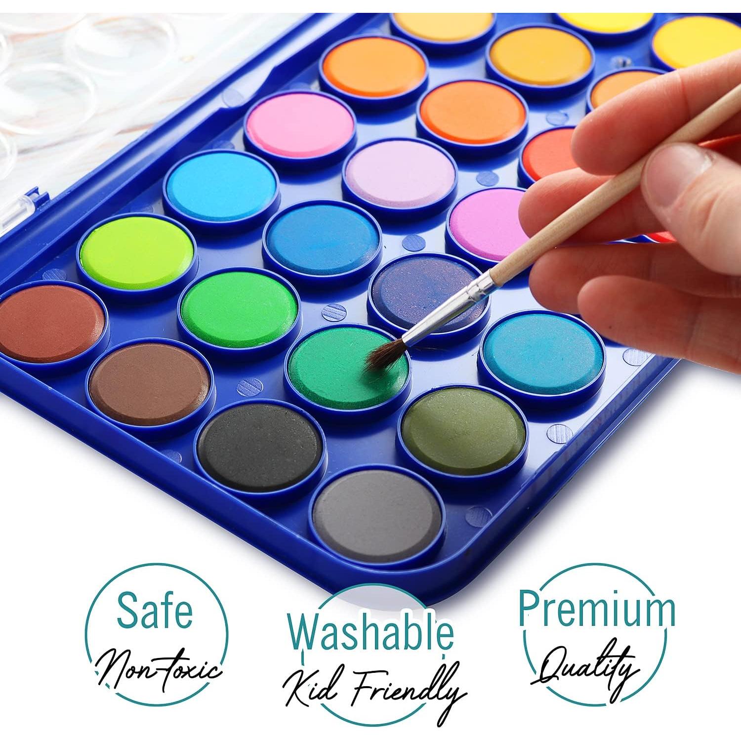 Juego de Pintura Acuarela Papelería Definitiva 24 Colores