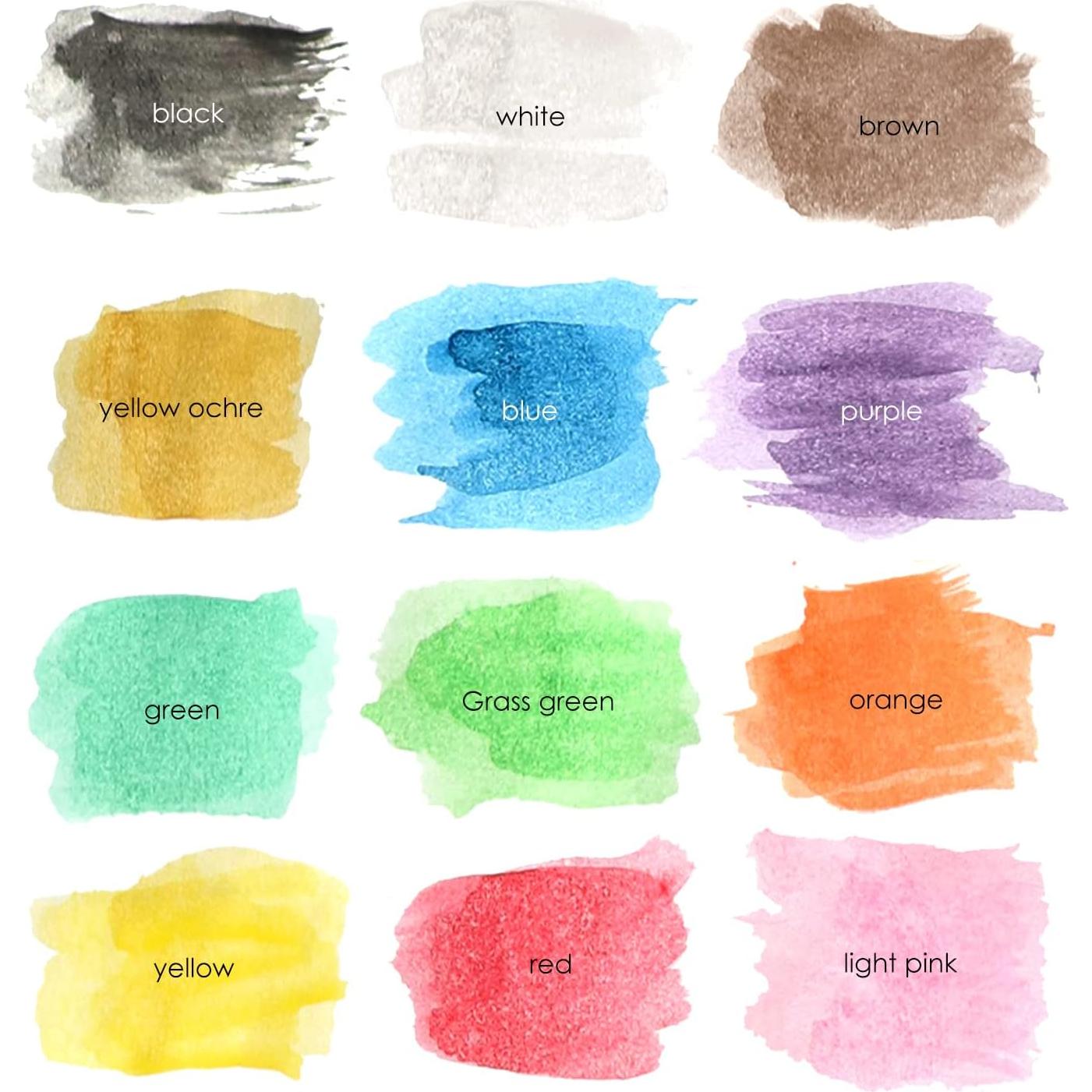 Juego de Pintura Acuarela Papelería Definitiva 24 Colores