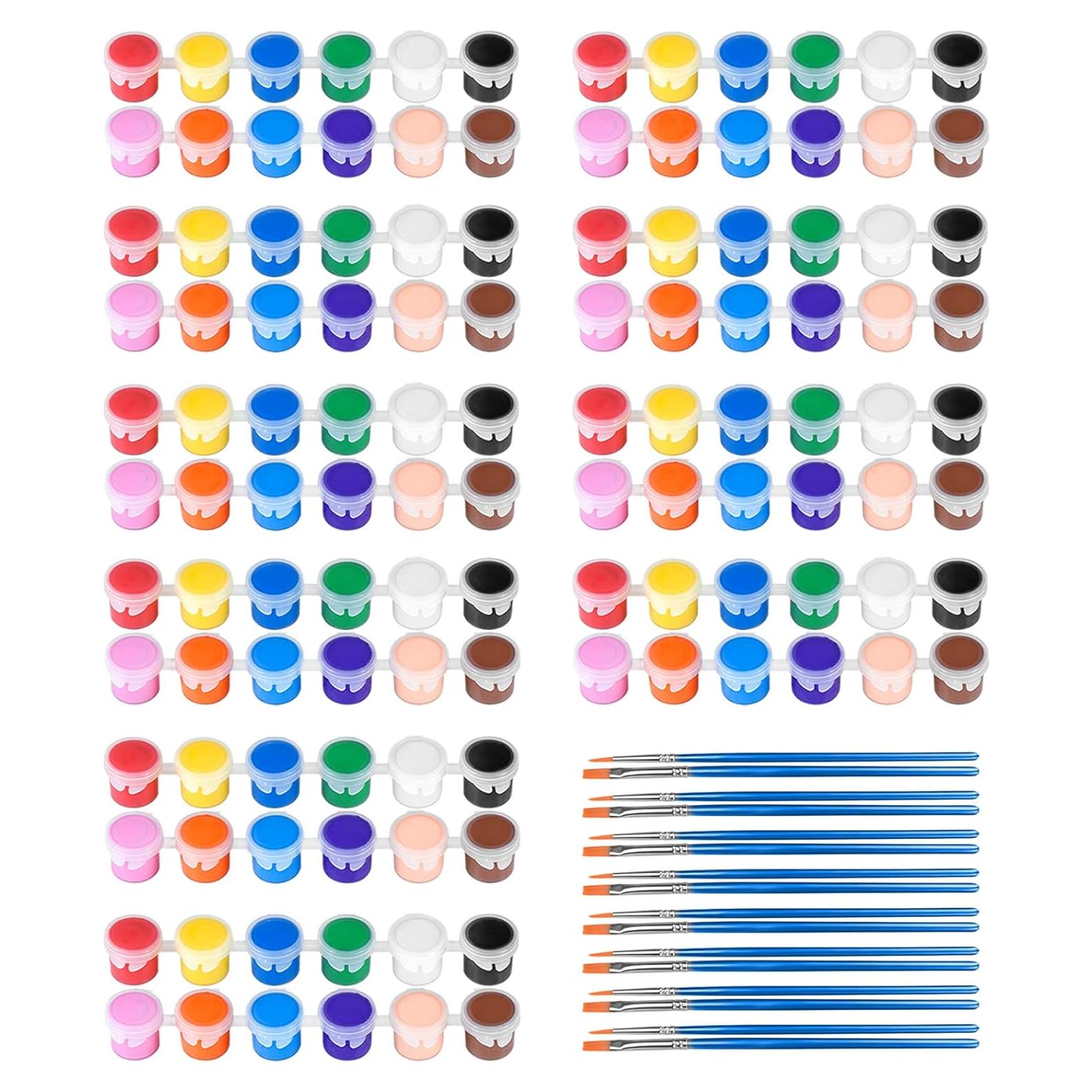 Set de 10 Pinturas Acrílicas MicoSim 140 PCS para Manualidades