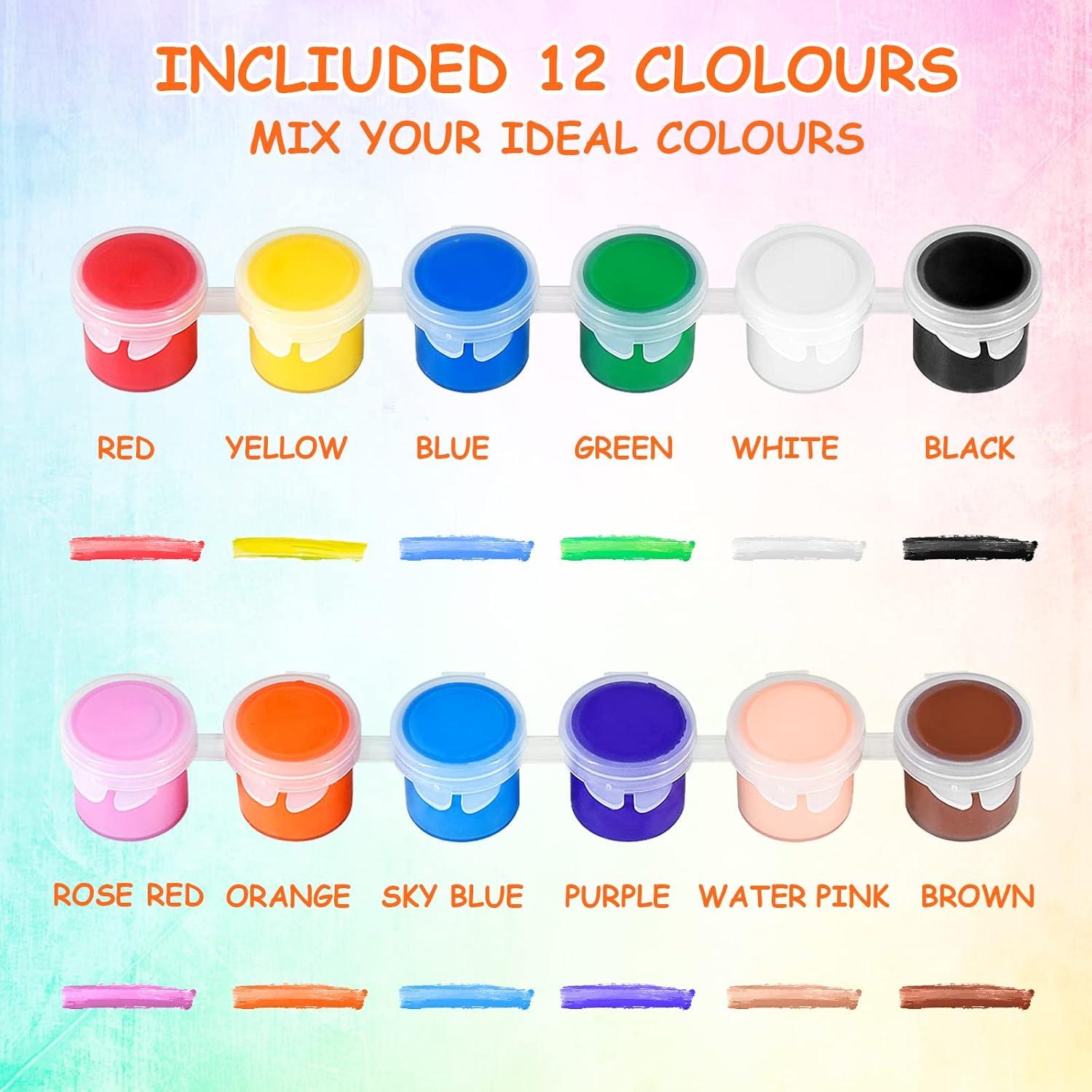 Set de 10 Pinturas Acrílicas MicoSim 140 PCS para Manualidades