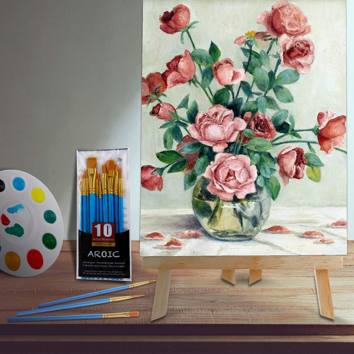 Juego de Pintura AROIC 240 PCS con Caballetes y Pinceles