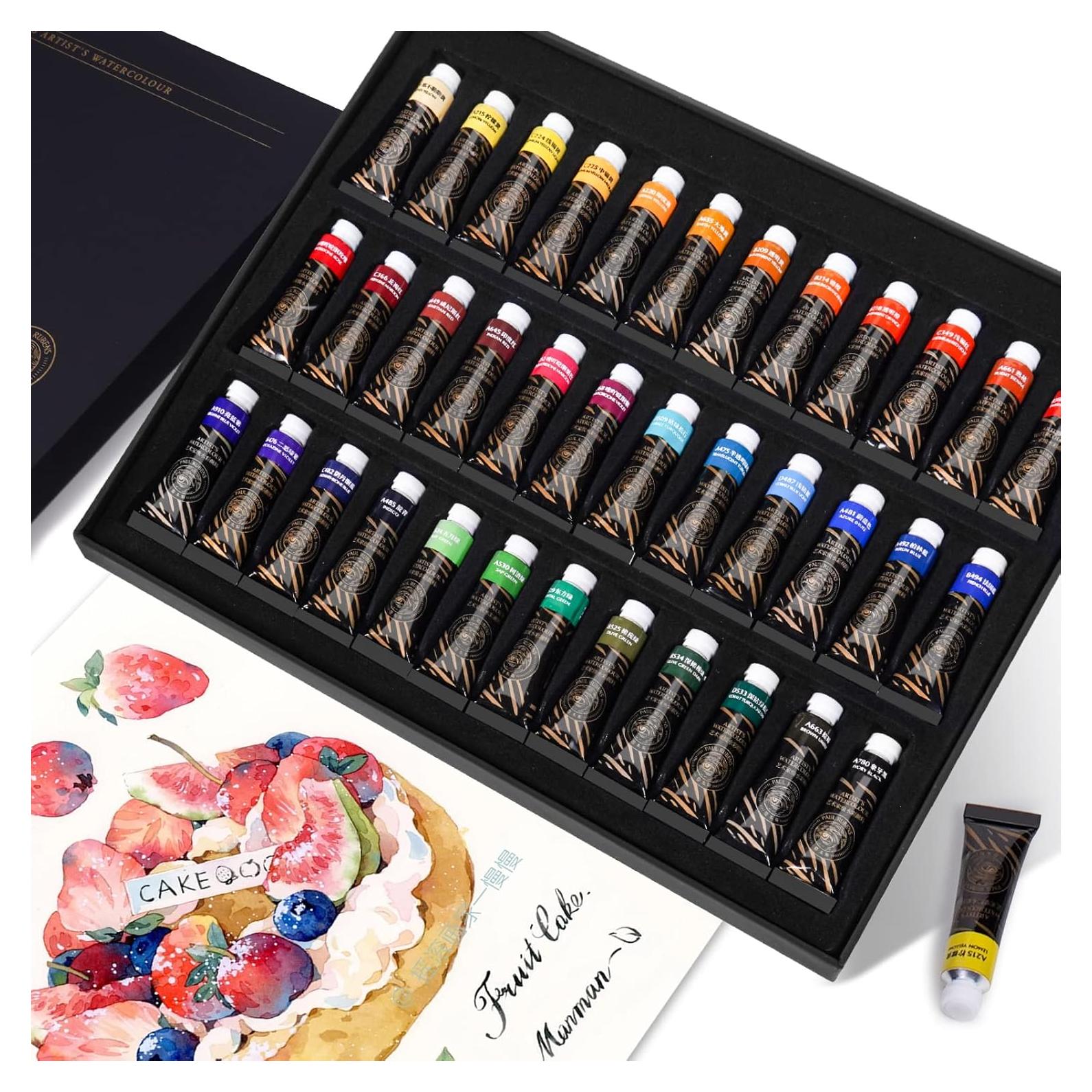 Juego de Pintura Acuarela Paul Rubens 36 Colores 5 ml Artista