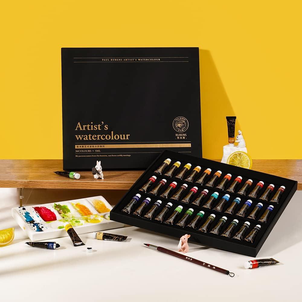 Juego de Pintura Acuarela Paul Rubens 36 Colores 5 ml Artista