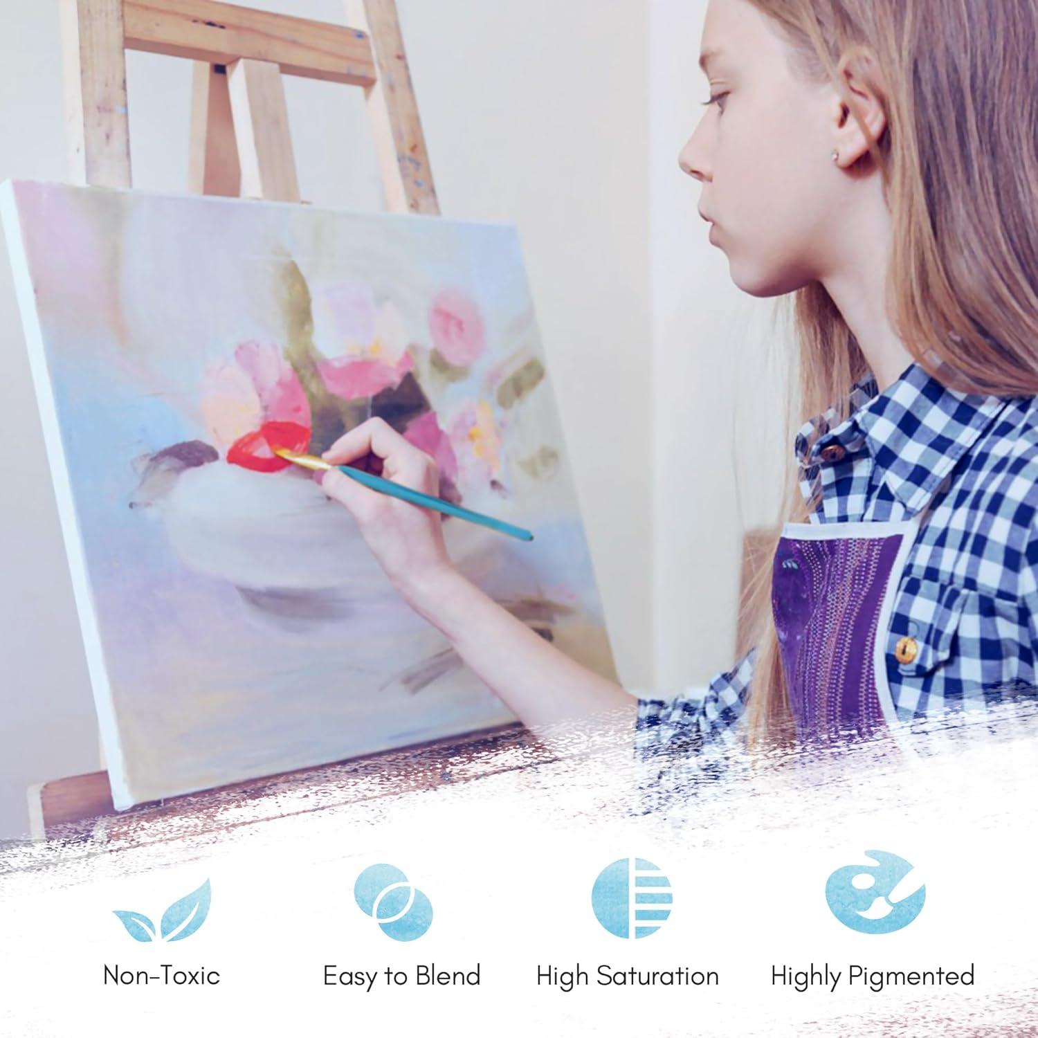 Juego de Pintura Acuarela SRUOLOC 50 Colores con Estuche Portátil