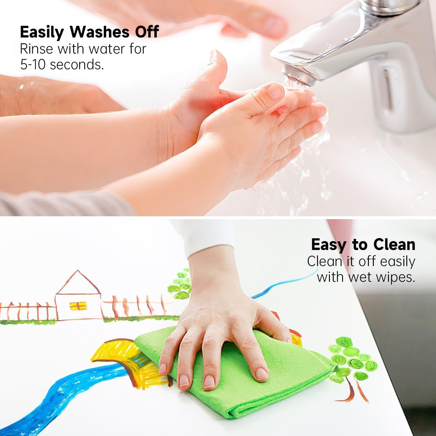 Conjunto de Acuarelas Shuttle Art 24 Piezas 16 Colores Lavables