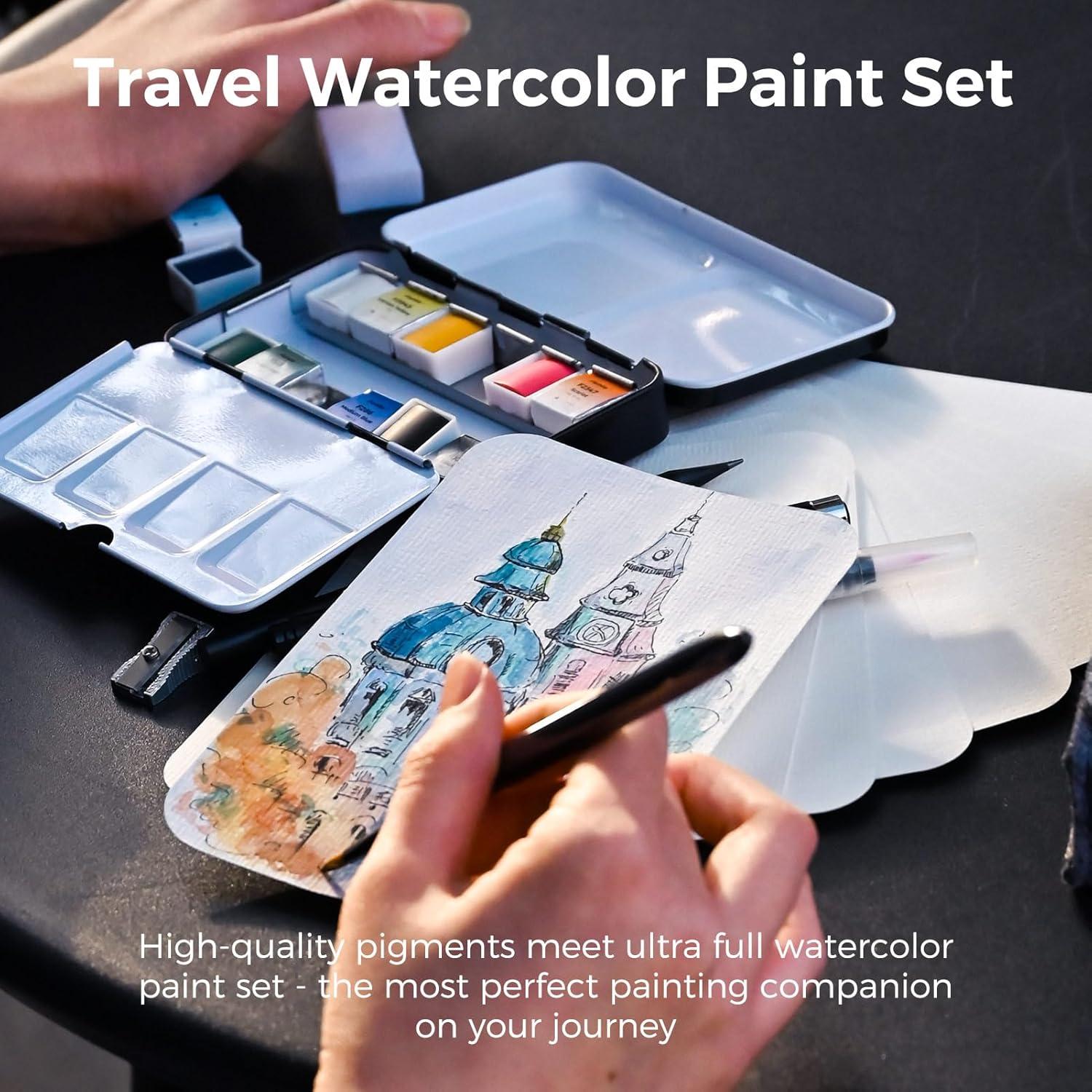 Juego de Acuarelas Funto Travel 12 Colores Portátil