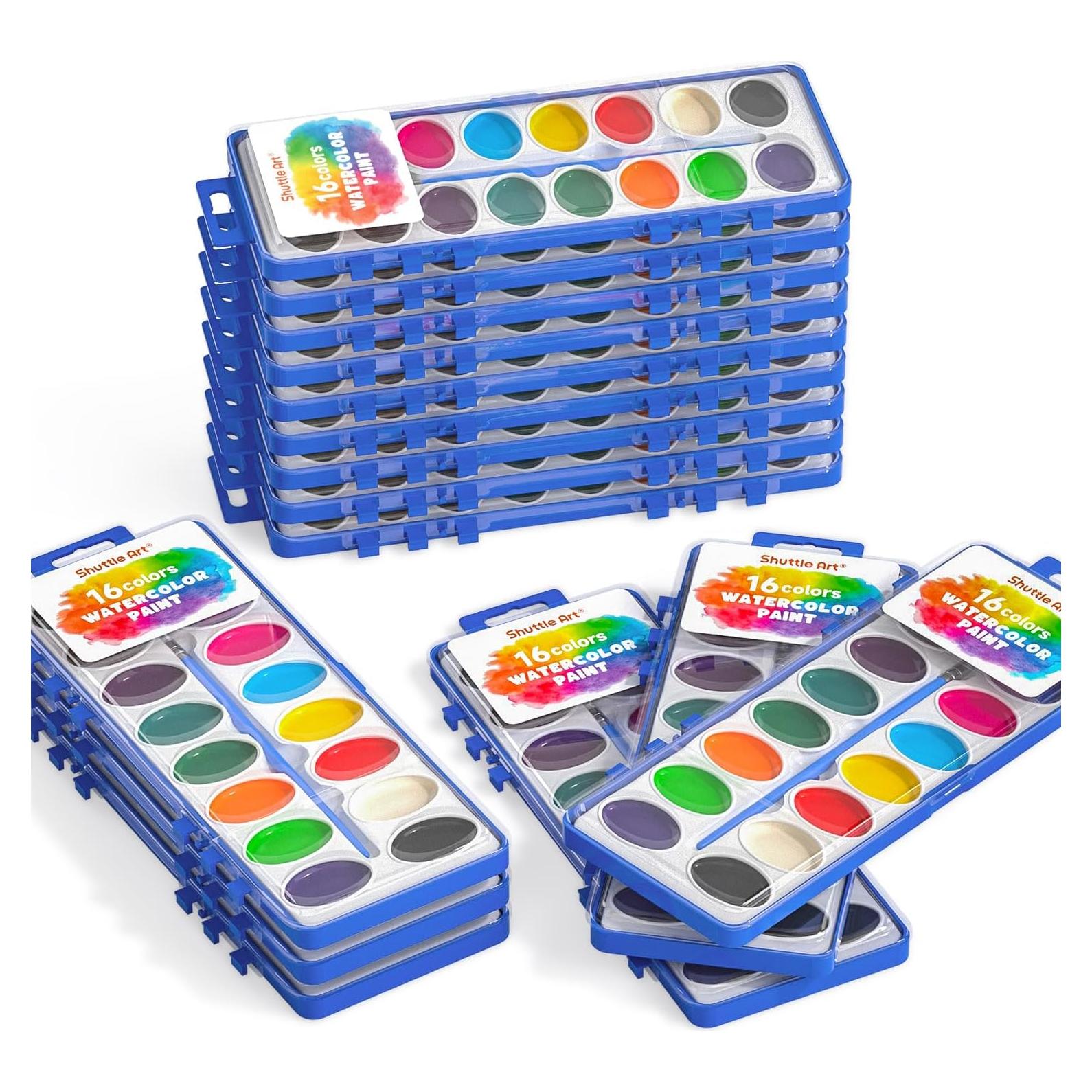 Conjunto de Pintura Acuarela Shuttle Art 16 Colores 15 Piezas