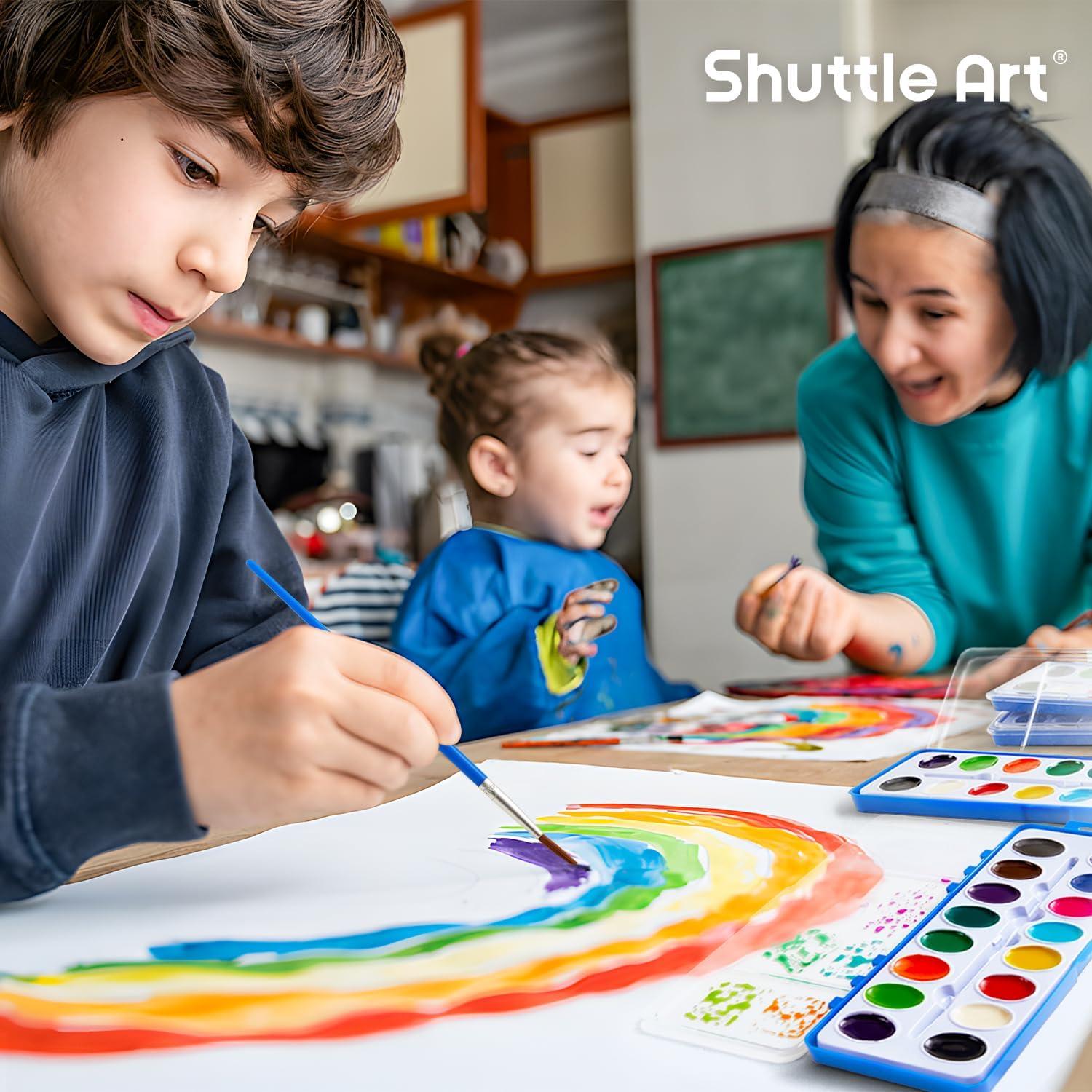 Conjunto de Pintura Acuarela Shuttle Art 16 Colores 15 Piezas