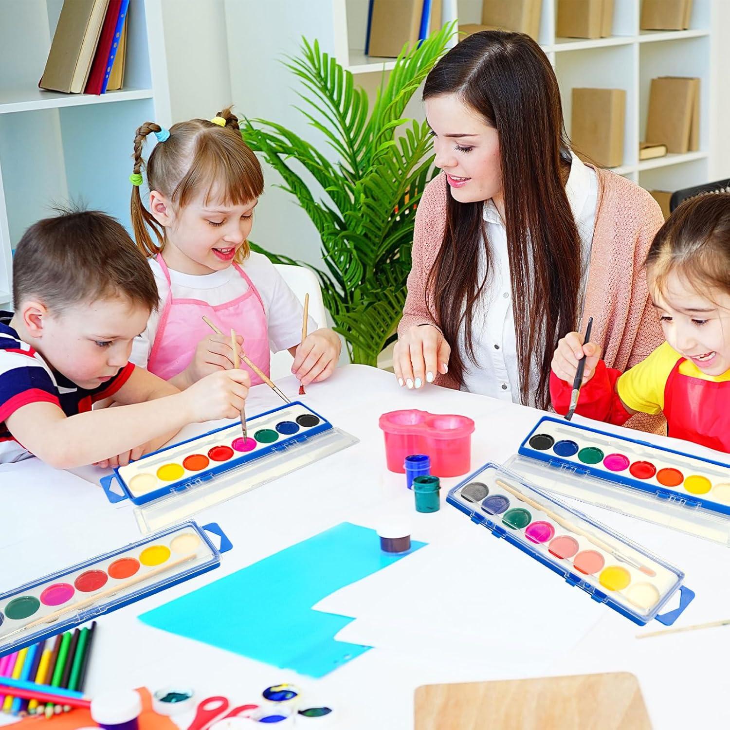 Juego de Pintura Acuarela MuseLuxe 24 Cuentas Lavables