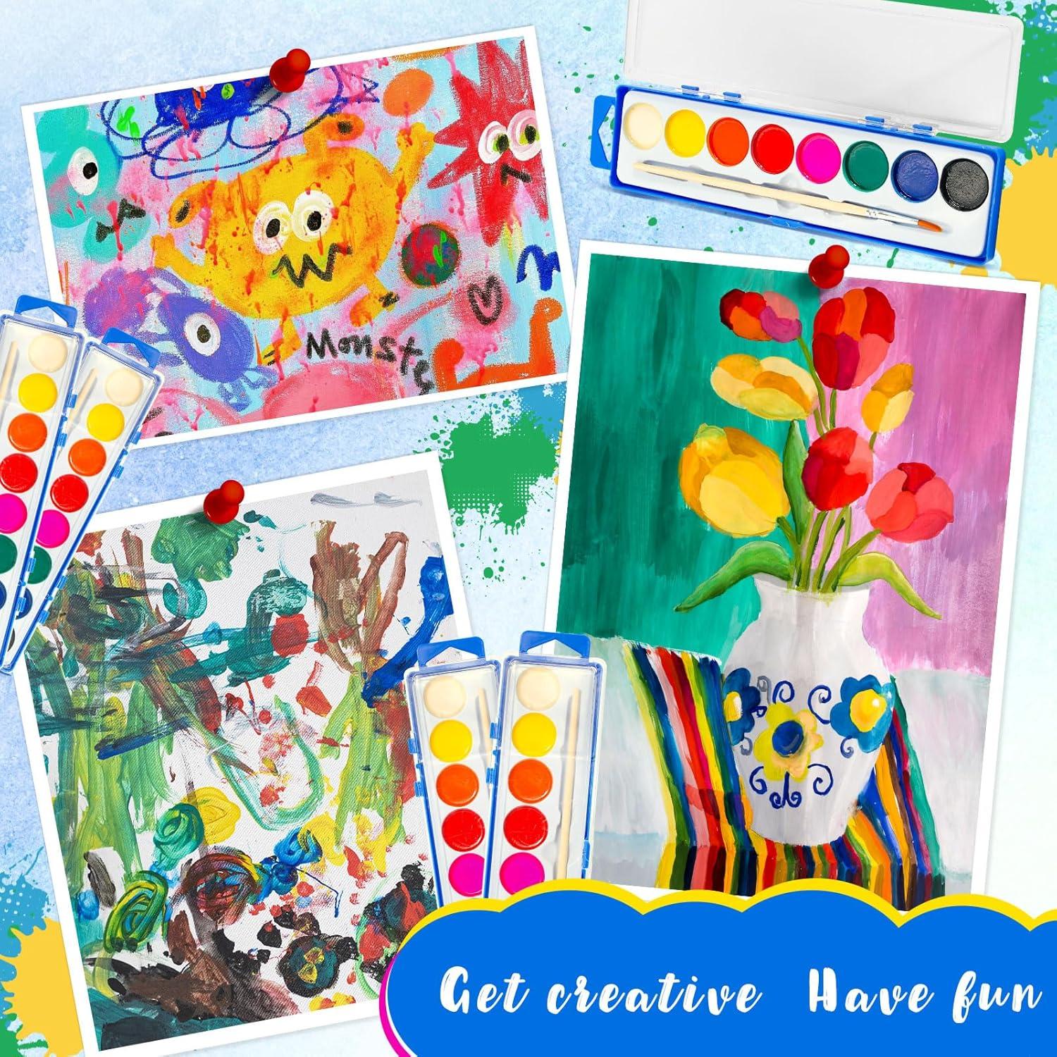 Juego de Pintura Acuarela MuseLuxe 24 Cuentas Lavables