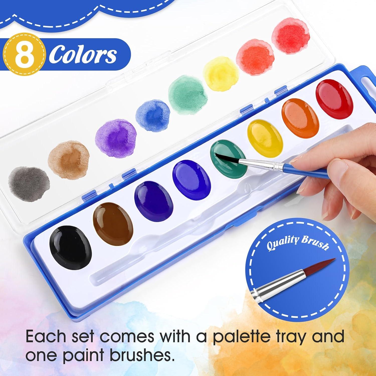 Juego de Pinturas Acuareladas FUMILE 20 Colores Brillantes