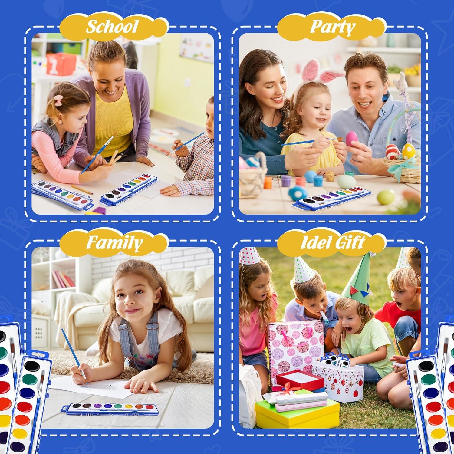 Juego de Pinturas Acuareladas FUMILE 20 Colores Brillantes