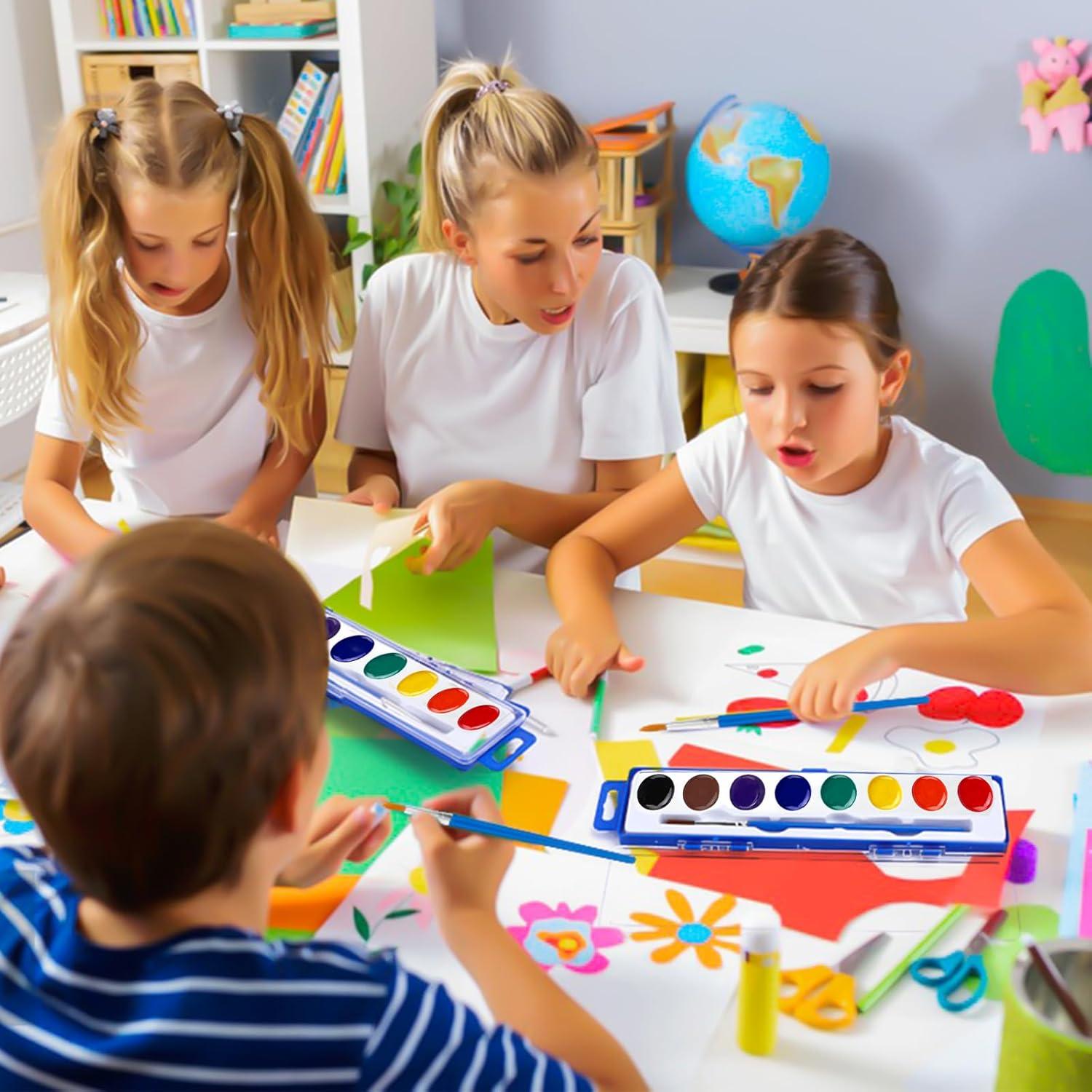 Juego de Pinturas Acuareladas FUMILE 20 Colores Brillantes