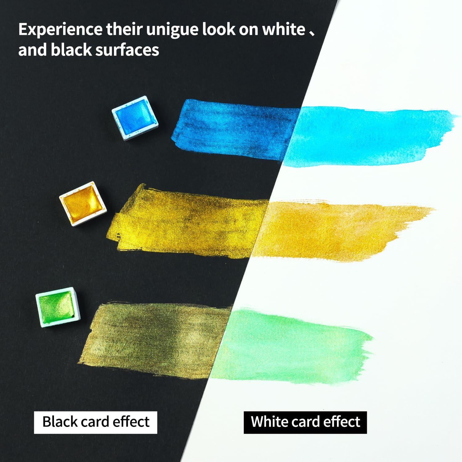 Juego de Pinturas Acuareladas Metálicas ARTSY - 48 Colores