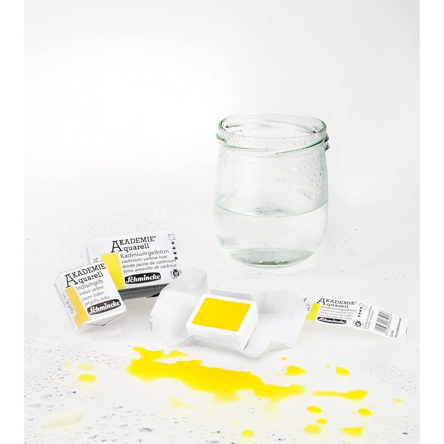 Acuarelas Finas Schmincke AKADEMIE 12 Pans Caja Compacta Metal