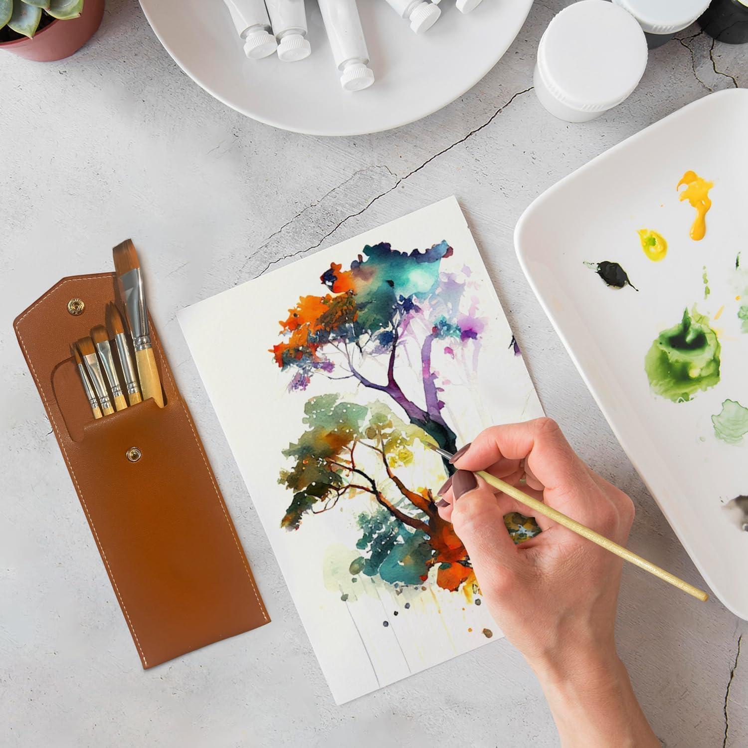 Conjunto de 6 Pinceles de Acuarela Artistas Renaissance - Serie Rembrandt I