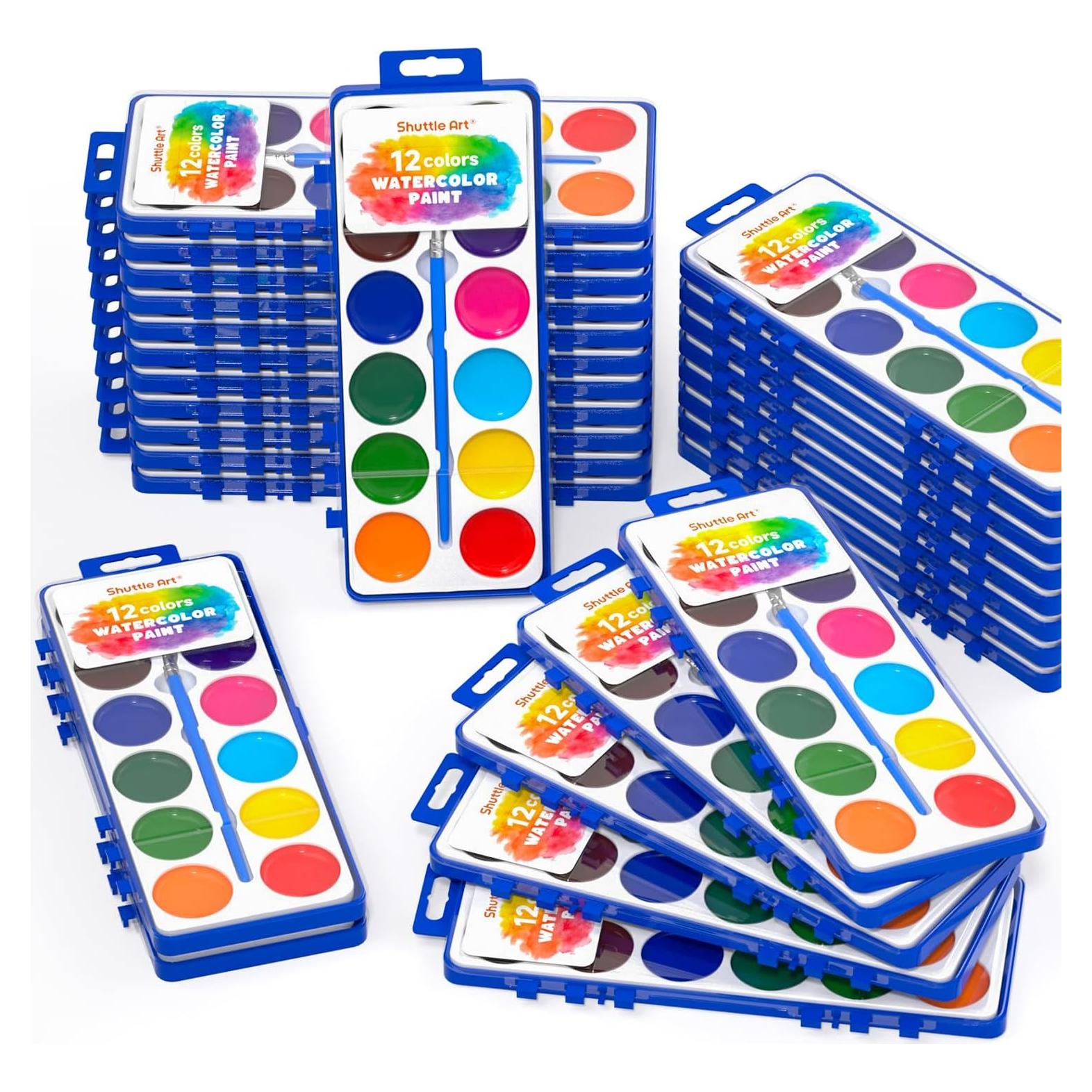 Conjunto de Acuarelas Shuttle Art 30 Paquetes 12 Colores