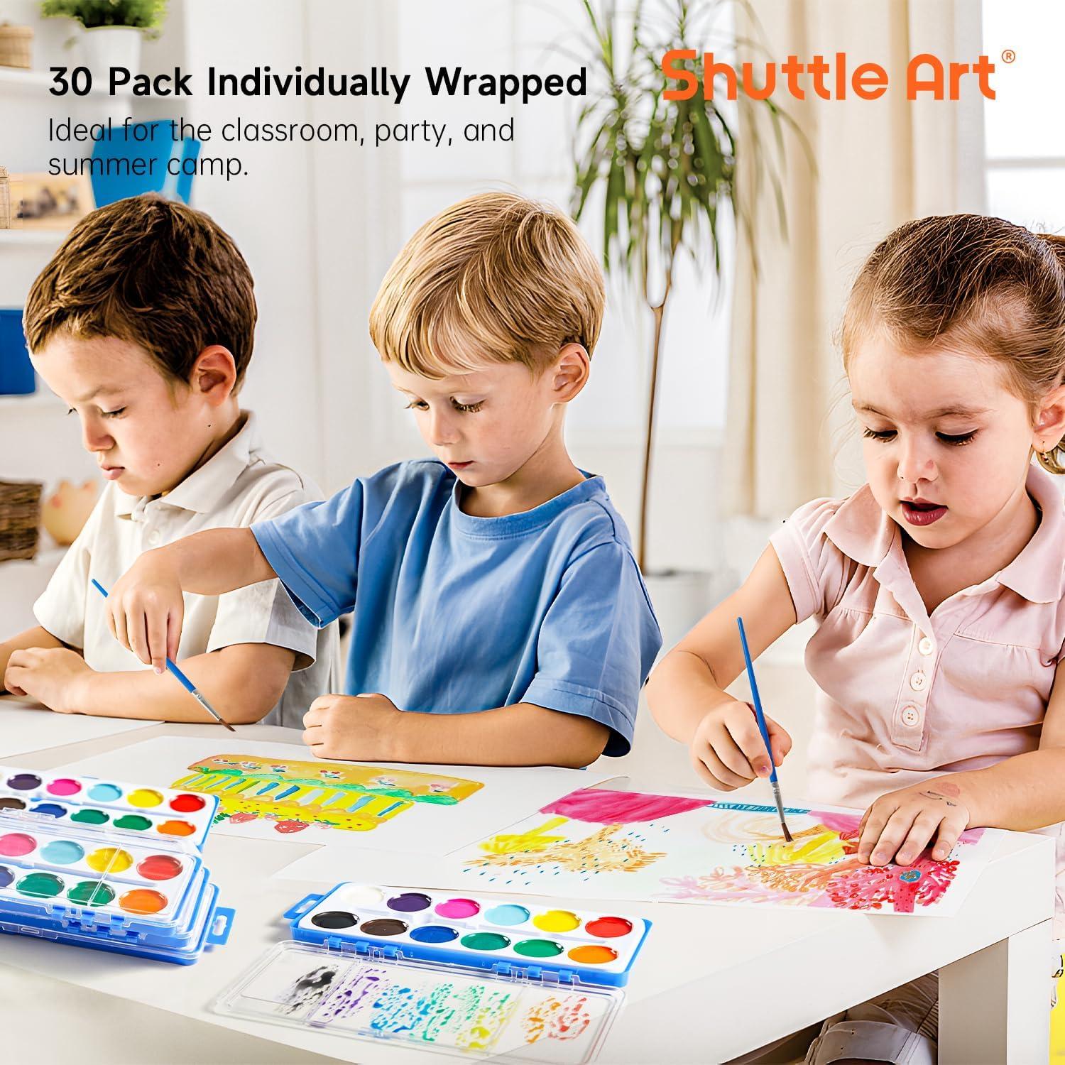 Conjunto de Acuarelas Shuttle Art 30 Paquetes 12 Colores