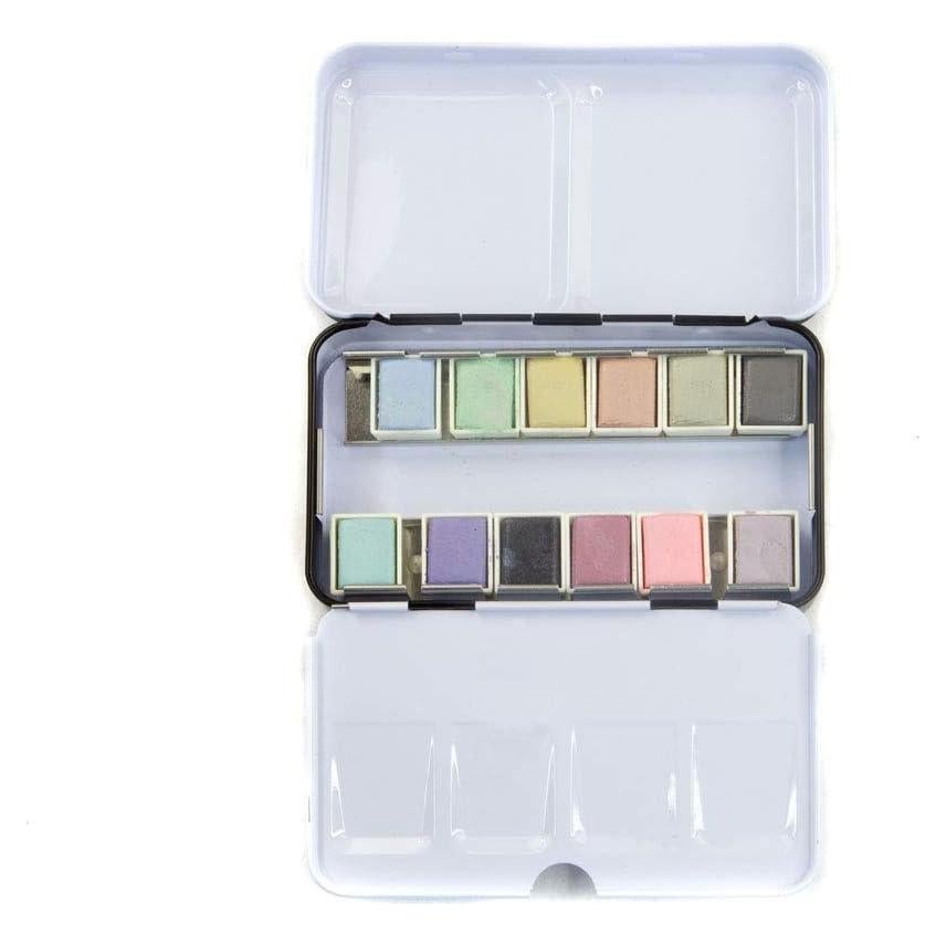 Confecciones de Acuarela Prima Marketing 12 Pans Pastel Vintage