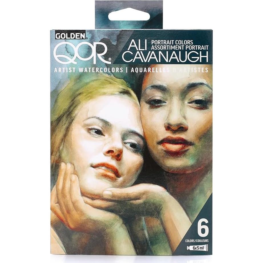 Conjunto de Acuarelas Profesionales Golden QoR 6 x 5 ml Retrato