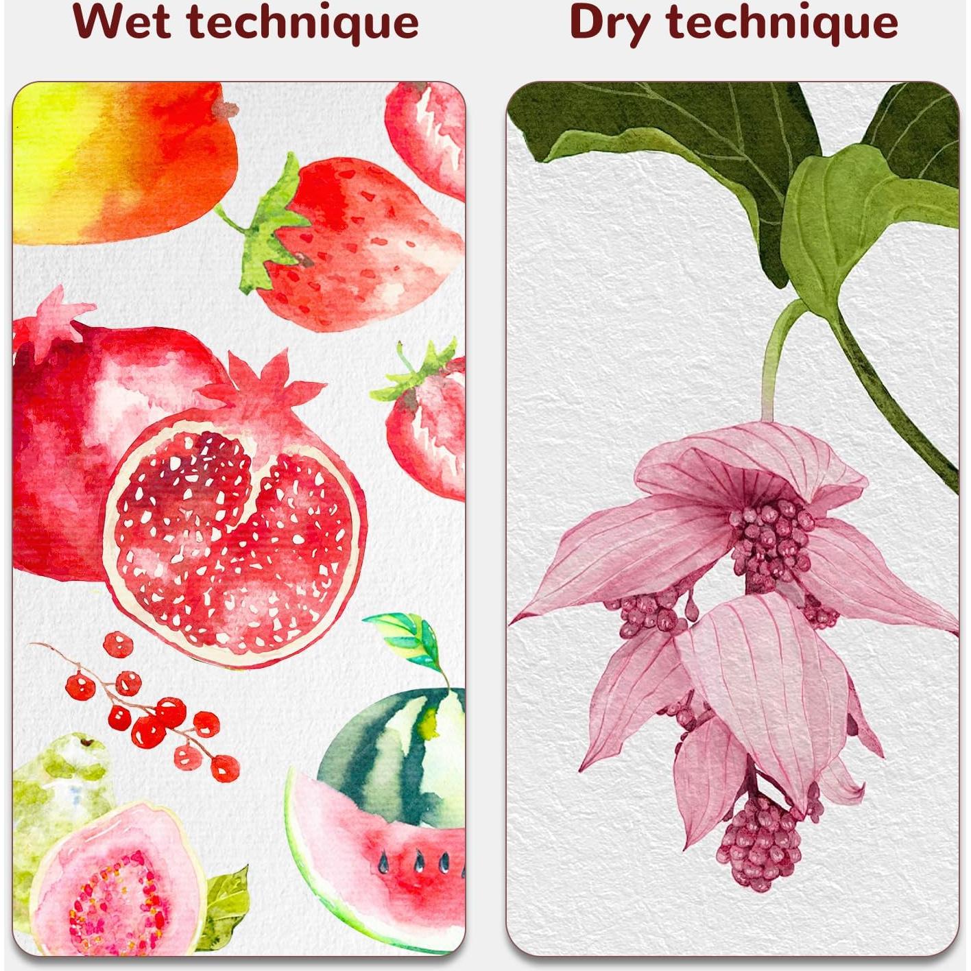 Set de Acuarelas Botkc 100 Colores con Pinceles y Papeles