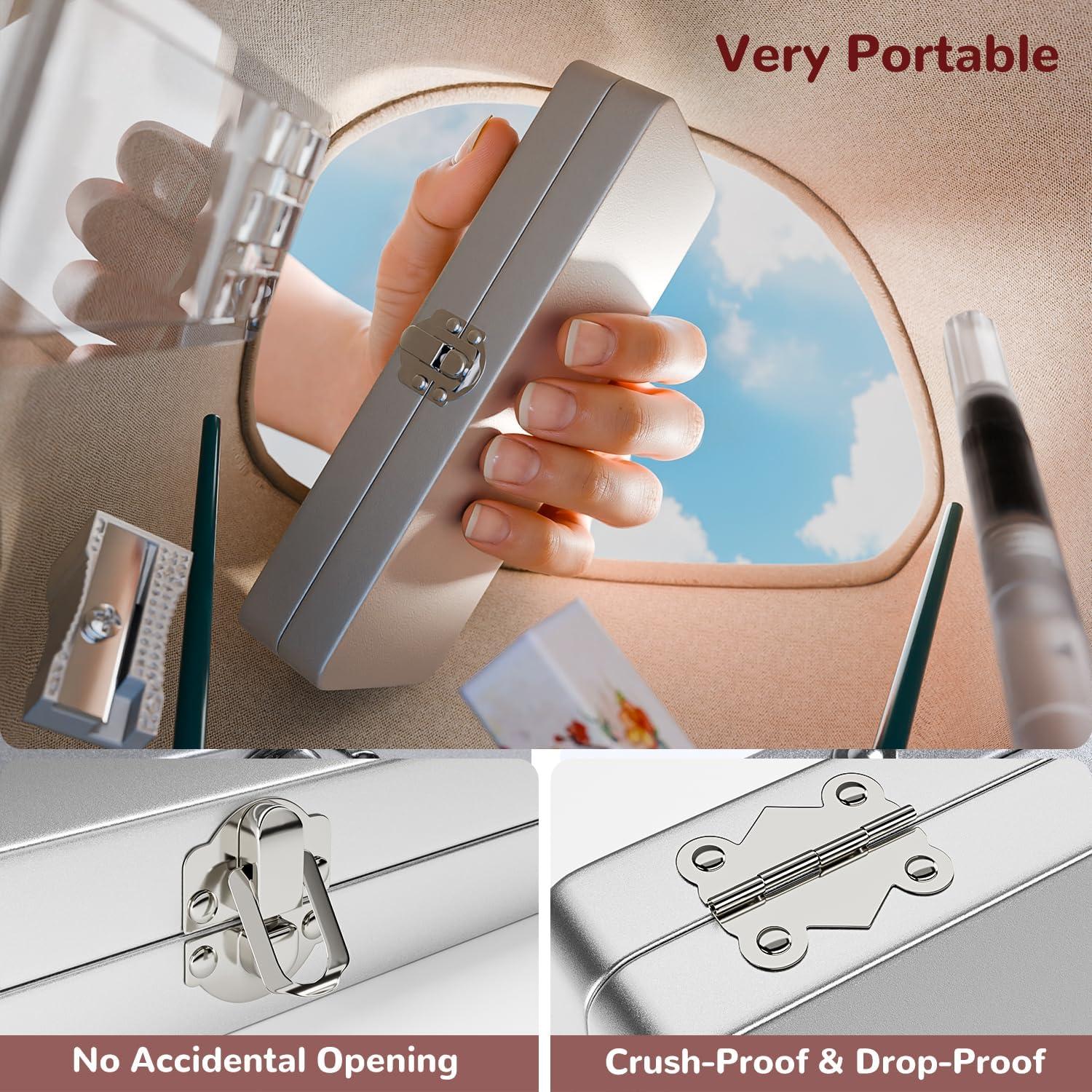 Set de Acuarelas Botkc 100 Colores con Pinceles y Papeles