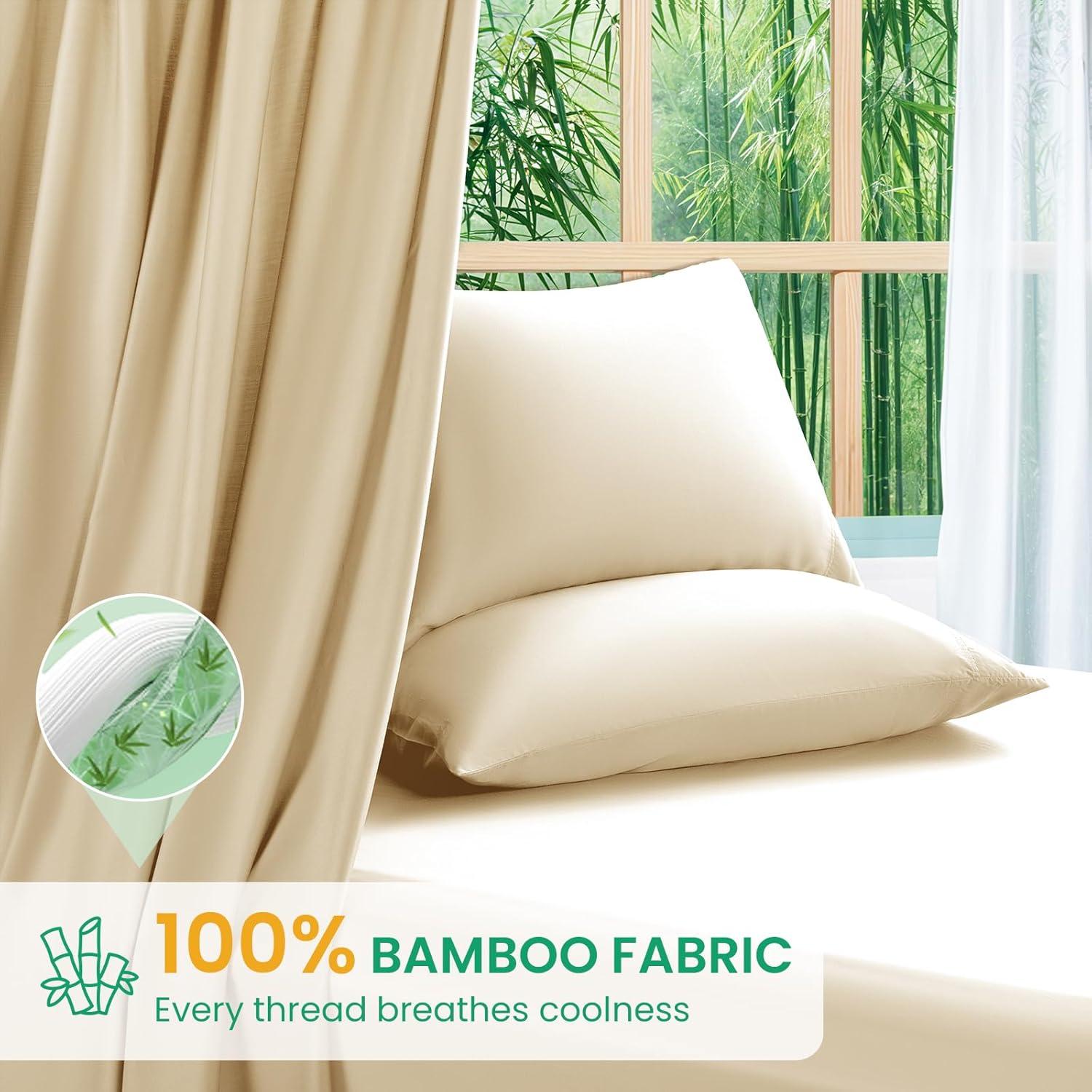 Sábanas Completo SONORO KATE 100% Viscosa Bambú Beige