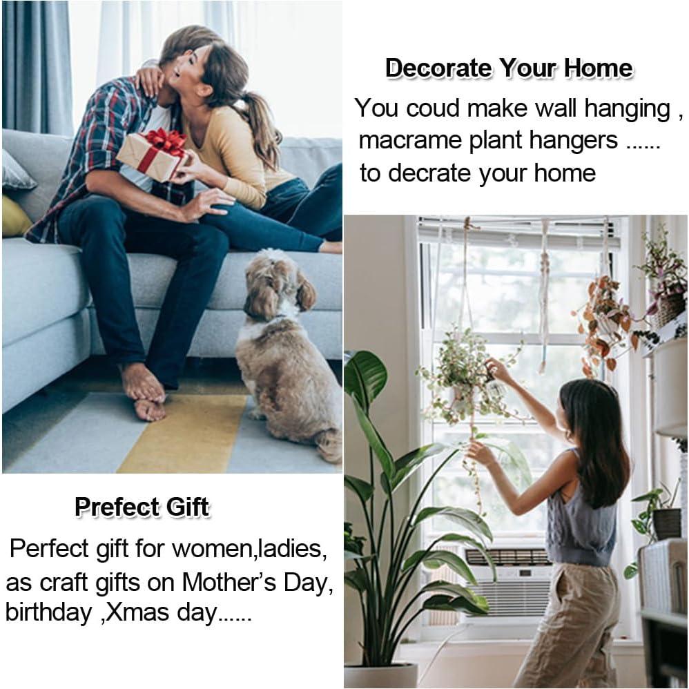 Kit de Macramé Ewparts para Principiantes - 327 pies de Cordón