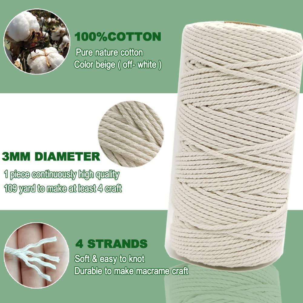 Kit de Macramé Ewparts para Principiantes - 327 pies de Cordón