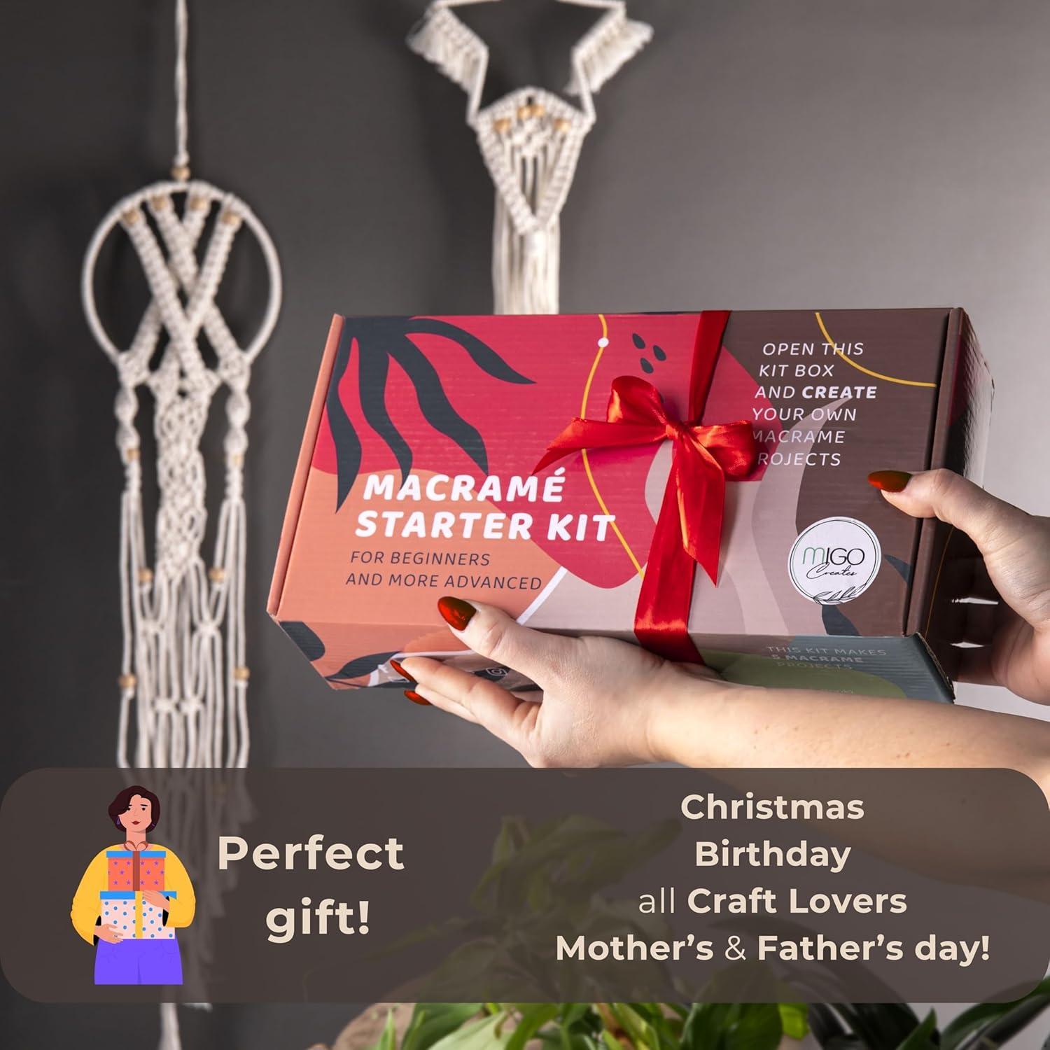 Kit de Macramé MIGO Crea para Principiantes - 112 Piezas