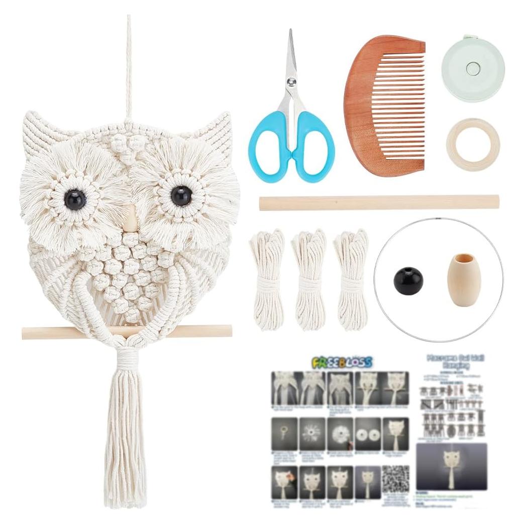 Kit de Macramé Buho FREEBLOSS para Principiantes con Tutorial