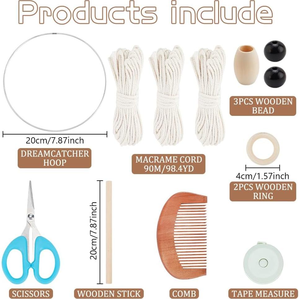 Kit de Macramé Buho FREEBLOSS para Principiantes con Tutorial