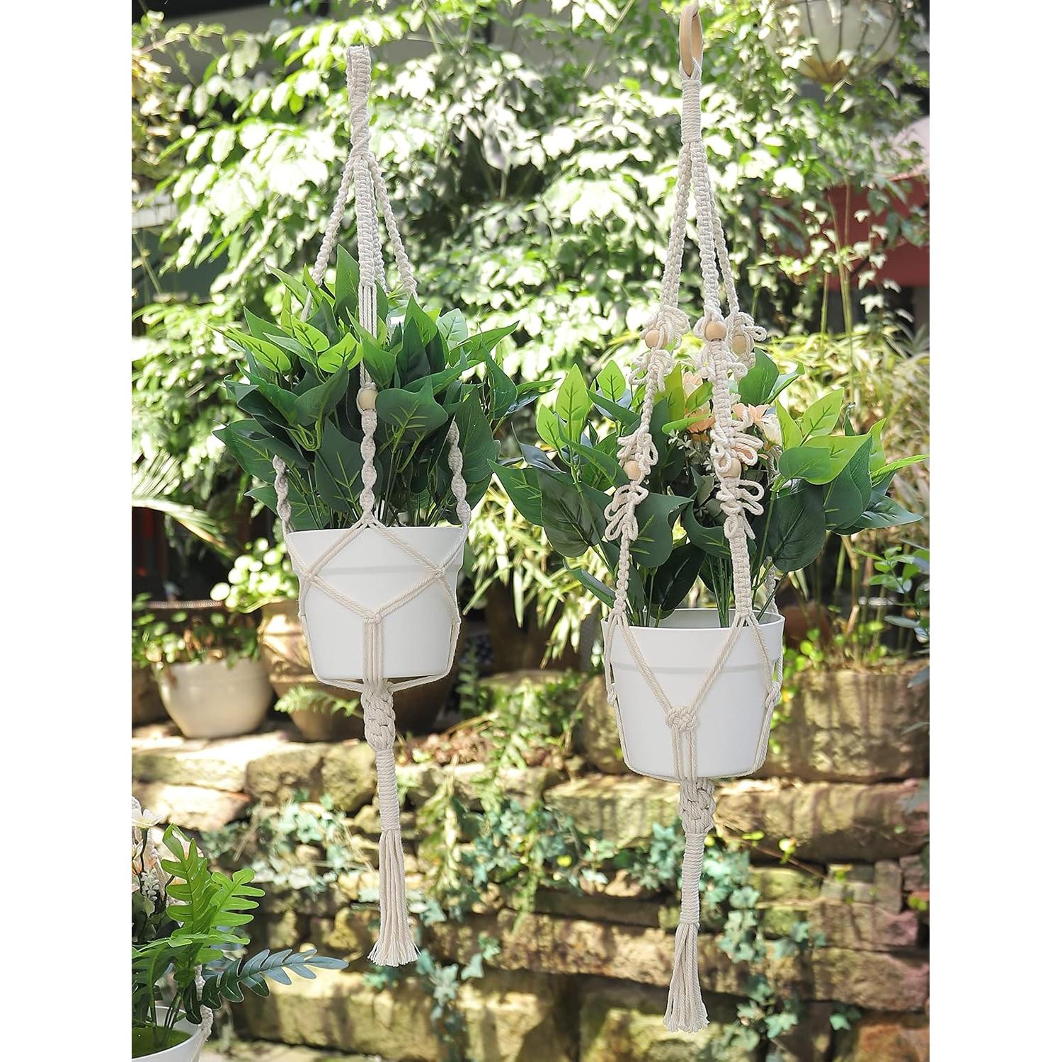 Kit de Macramé 3 en 1 MAOQIAN - Cuerda de Algodón 3mm x 201m