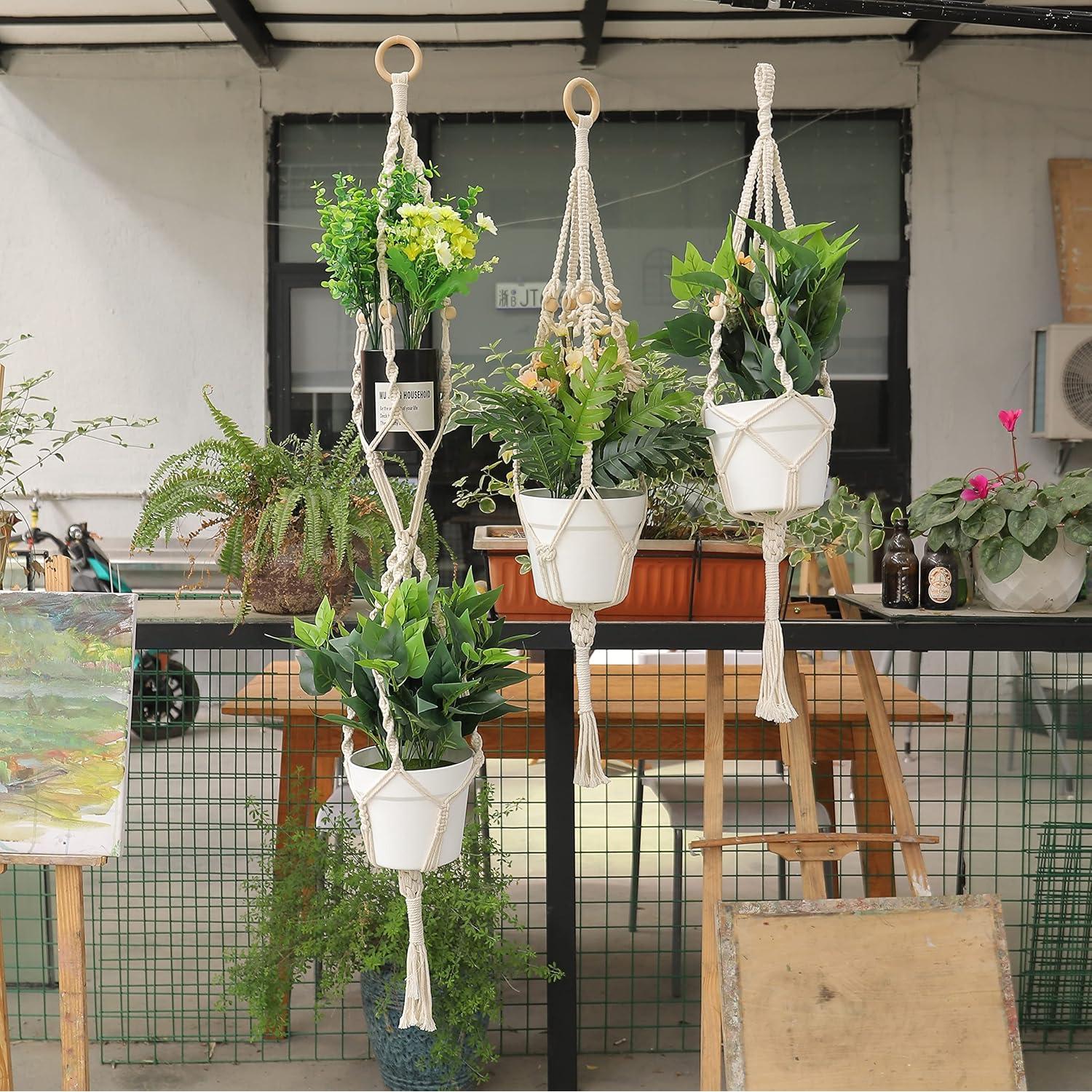 Kit de Macramé 3 en 1 MAOQIAN - Cuerda de Algodón 3mm x 201m