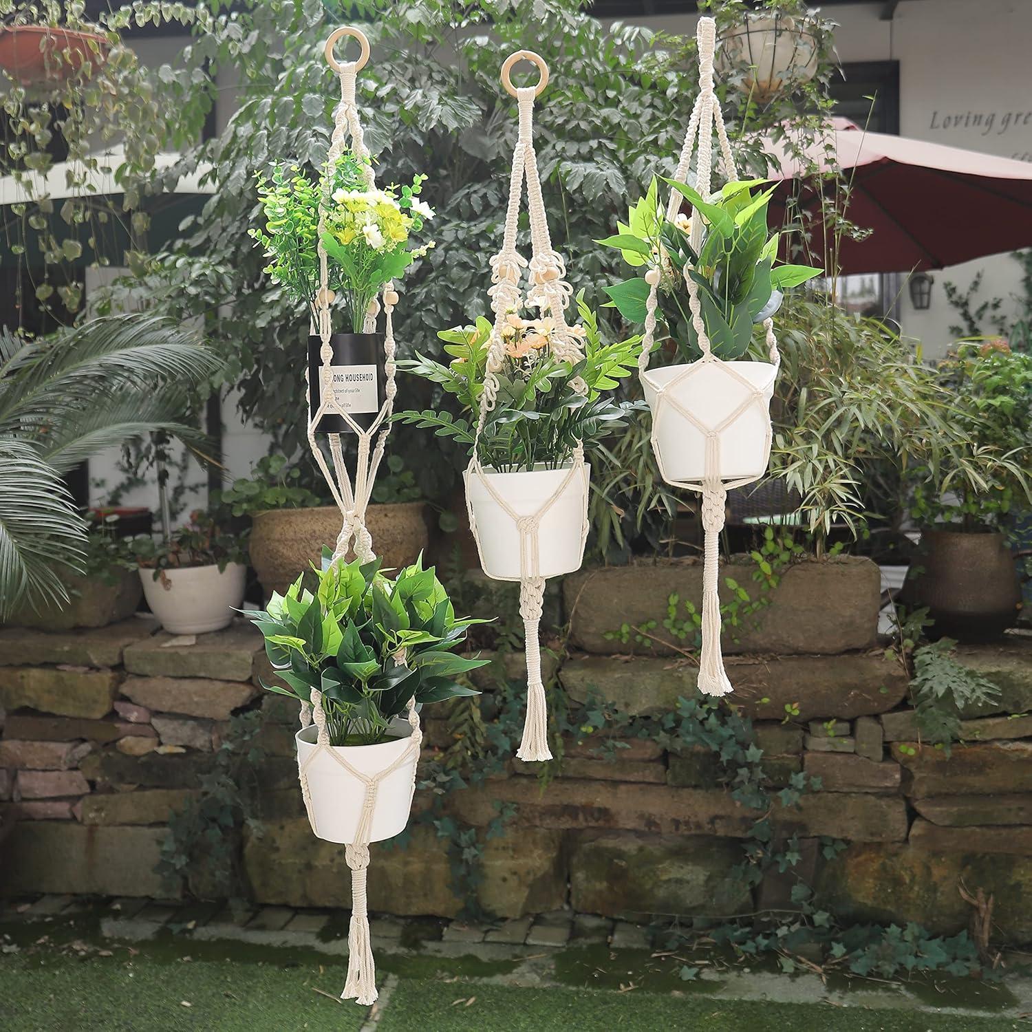 Kit de Macramé 3 en 1 MAOQIAN - Cuerda de Algodón 3mm x 201m