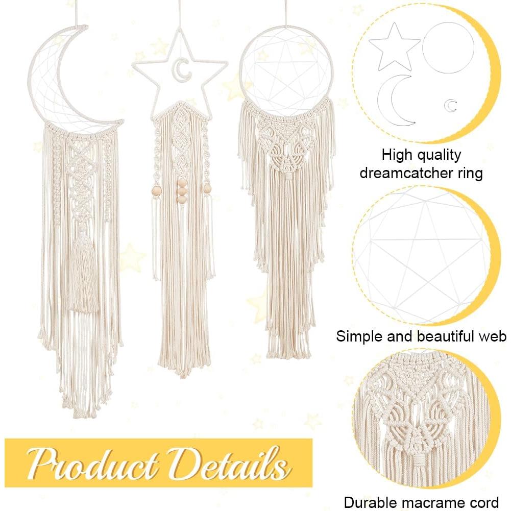 Kit de Macramé BEUNITONE Luna Estrella para Principiantes