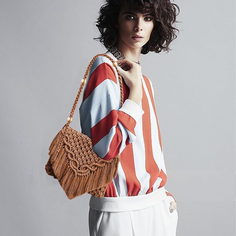 Kit de Bolsa de Macramé DIY INFUNLY para Principiantes