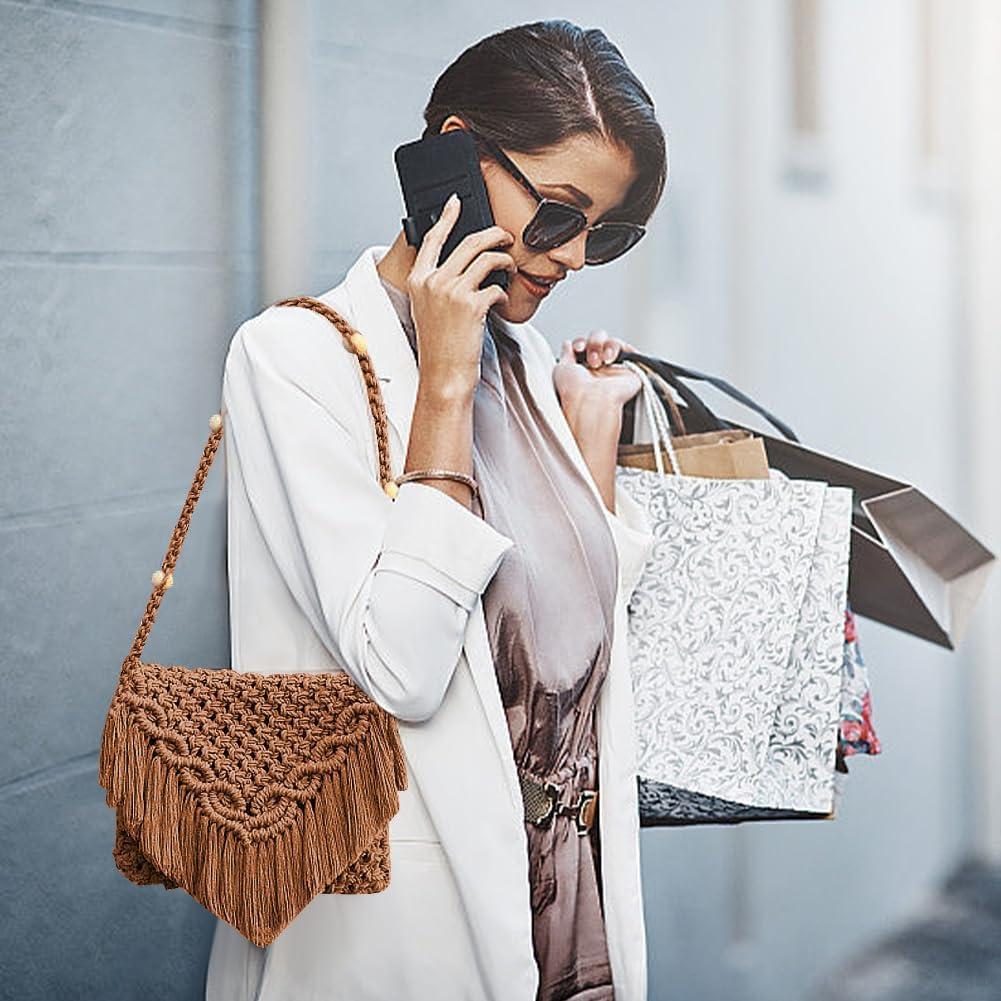 Kit de Bolsa de Macramé DIY INFUNLY para Principiantes